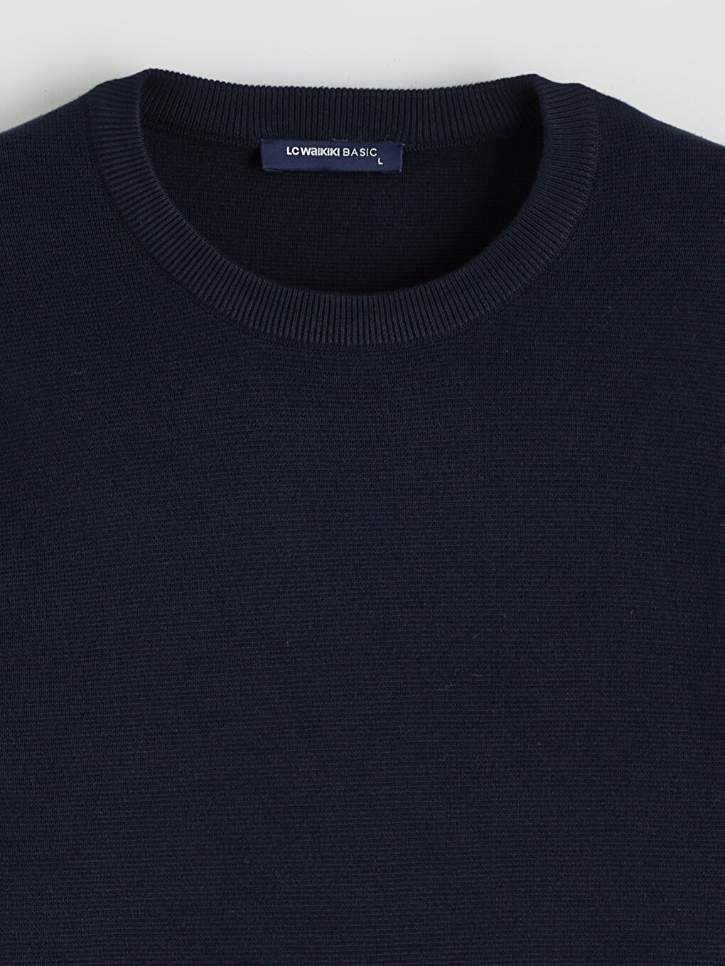 Muški Trikotažni Džemper Okruglog İzreza Dugih Rukava-1