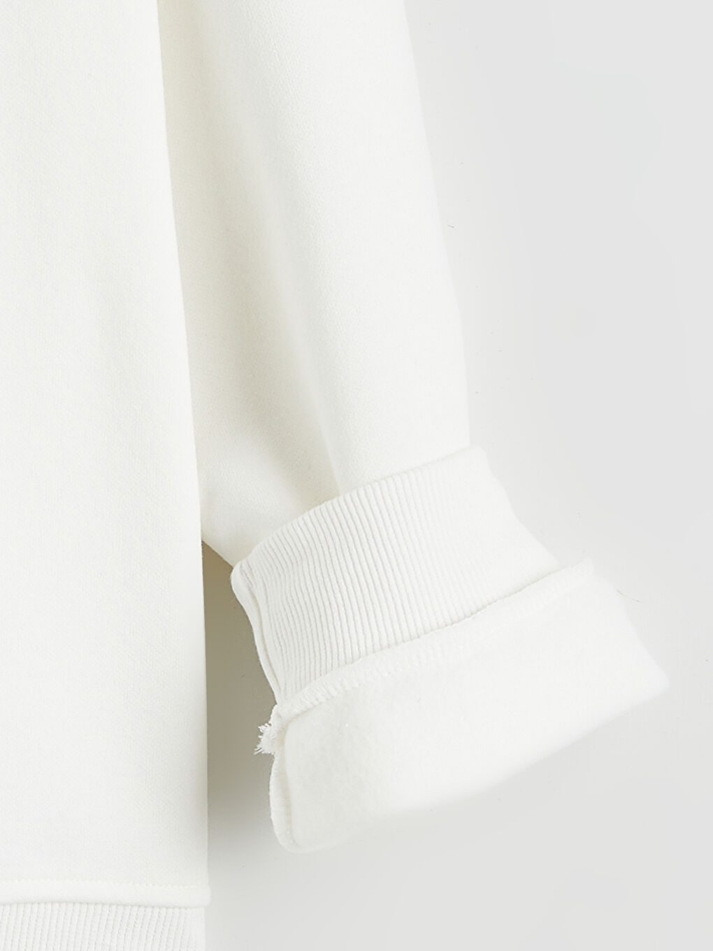 Ekru Fiyonk Baskılı Kız Çocuk Sweatshirt-2