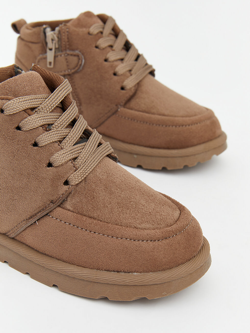 Kahverengi Süet Görünümlü Erkek Çocuk Bot-1