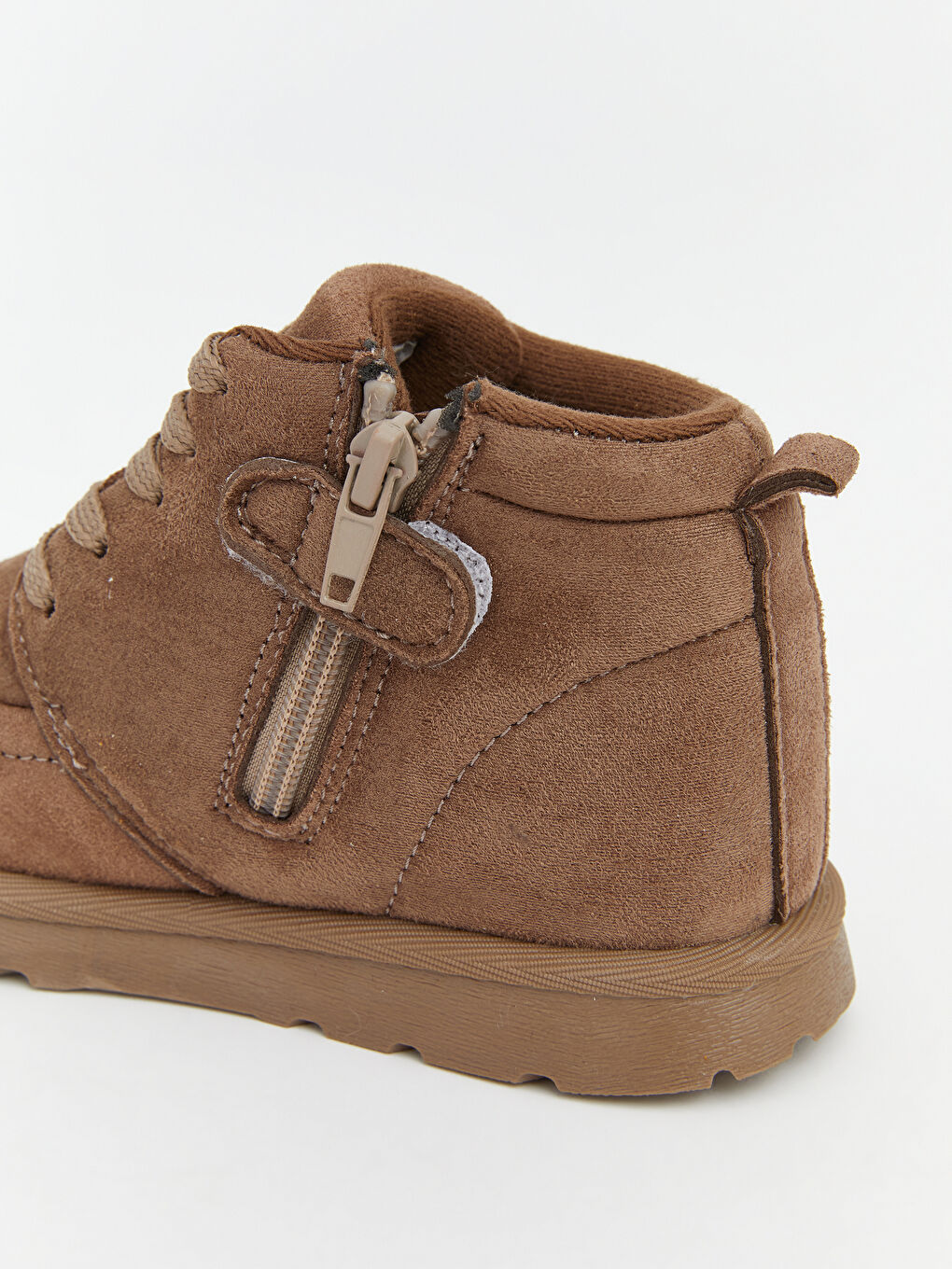 Kahverengi Süet Görünümlü Erkek Çocuk Bot-4