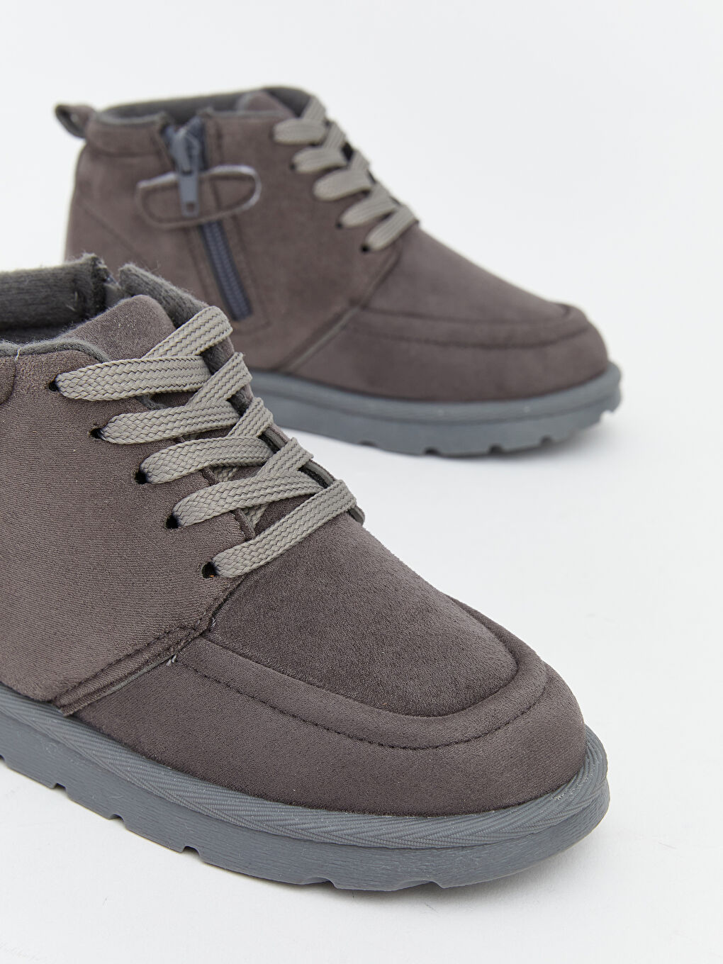 Antrasit Süet Görünümlü Erkek Çocuk Bot-2