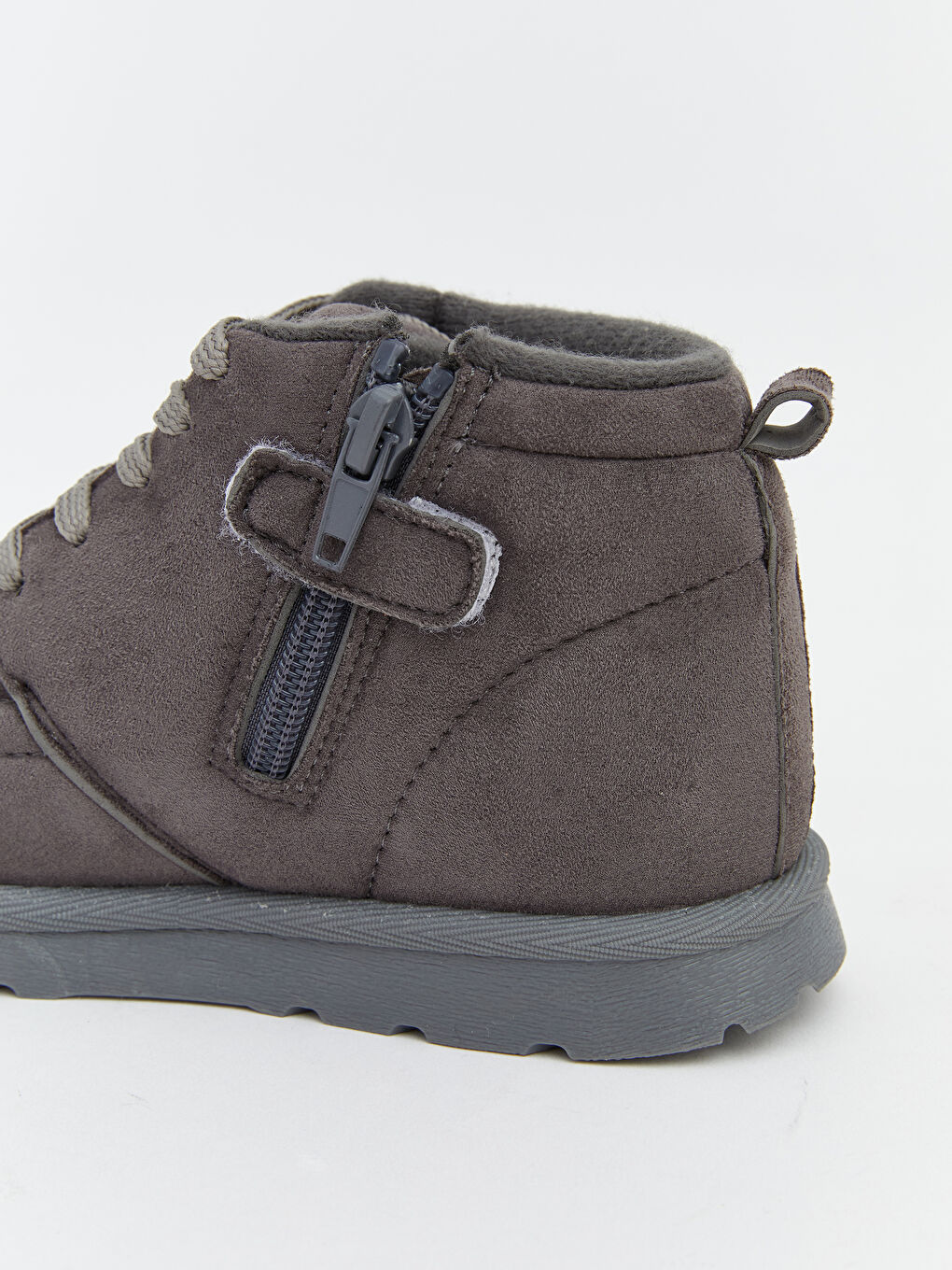 Antrasit Süet Görünümlü Erkek Çocuk Bot-4