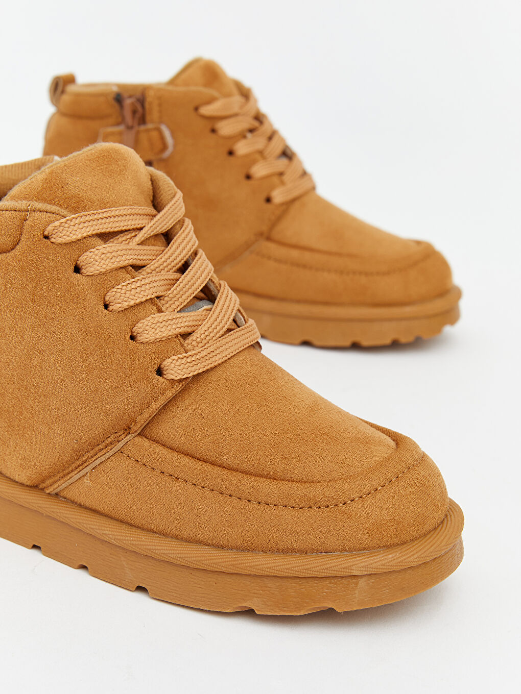 Bej Süet Görünümlü Erkek Çocuk Bot-2