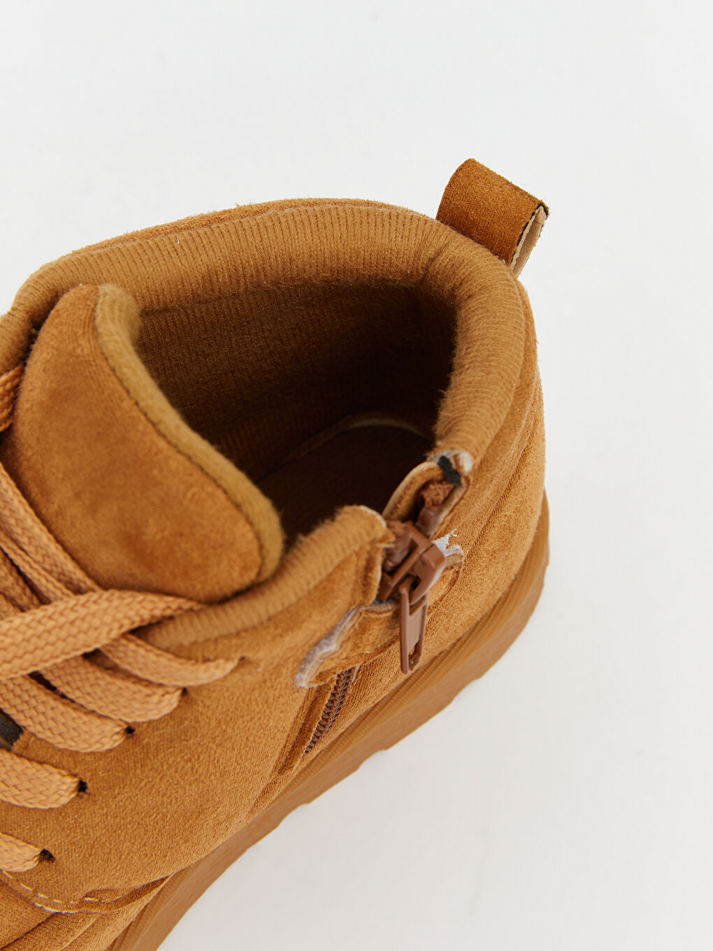 Bej Süet Görünümlü Erkek Çocuk Bot-6