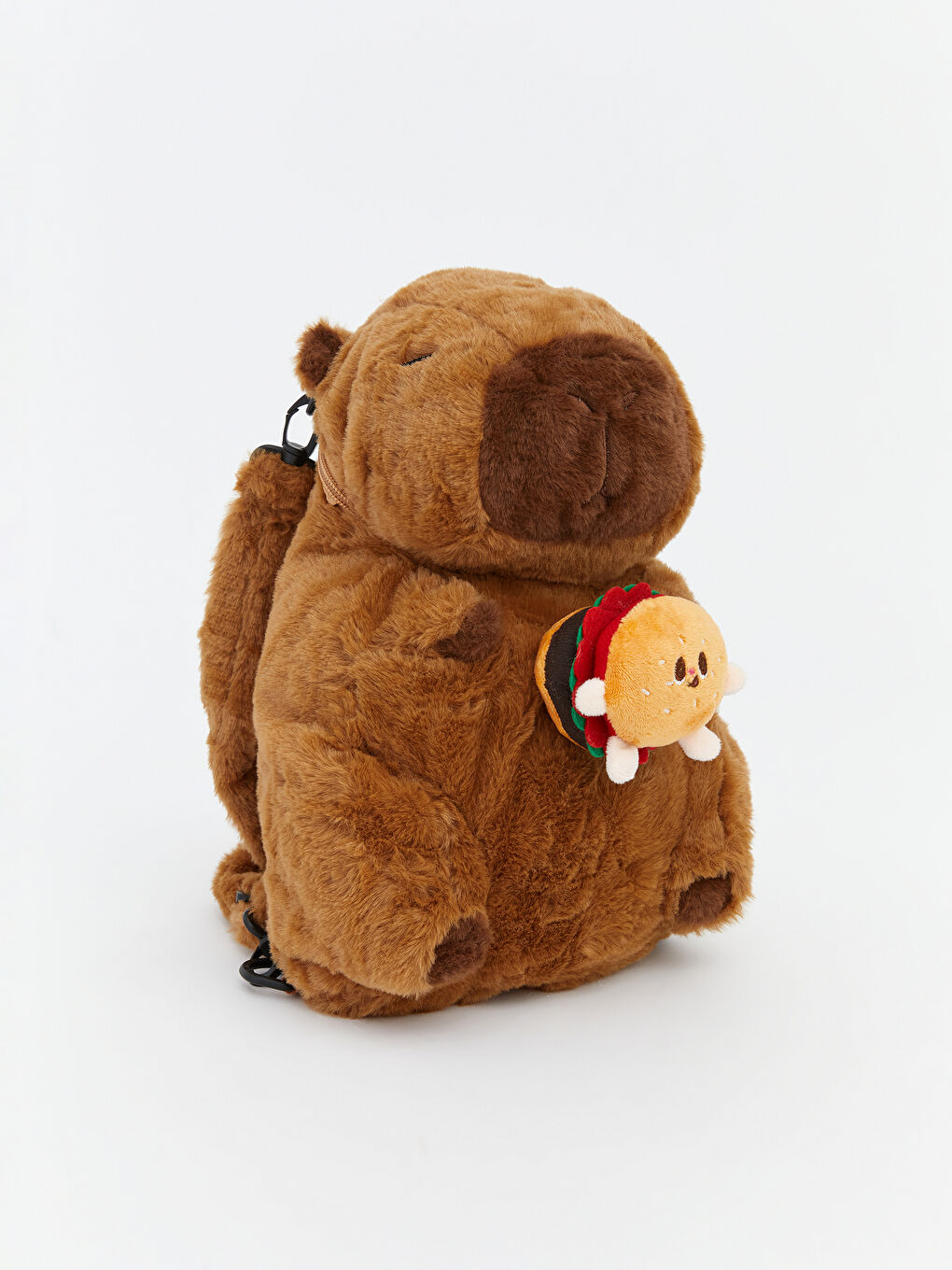 Kahverengi Hayvan Figürlü Pelüş Kız Çocuk Sırt Çantası-1
