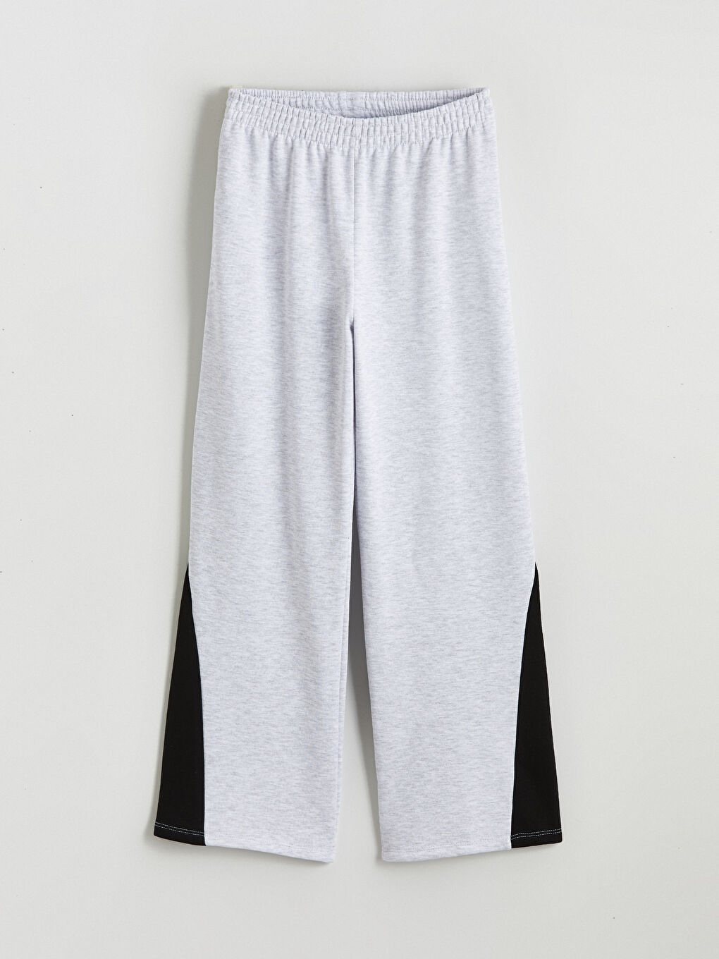 Gri Beli Lastikli Kız Çocuk Eşofman Alt