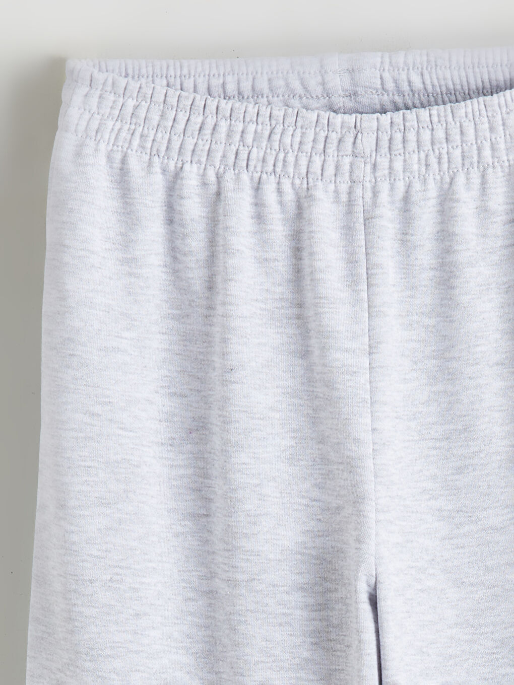 Gri Beli Lastikli Kız Çocuk Eşofman Alt-1