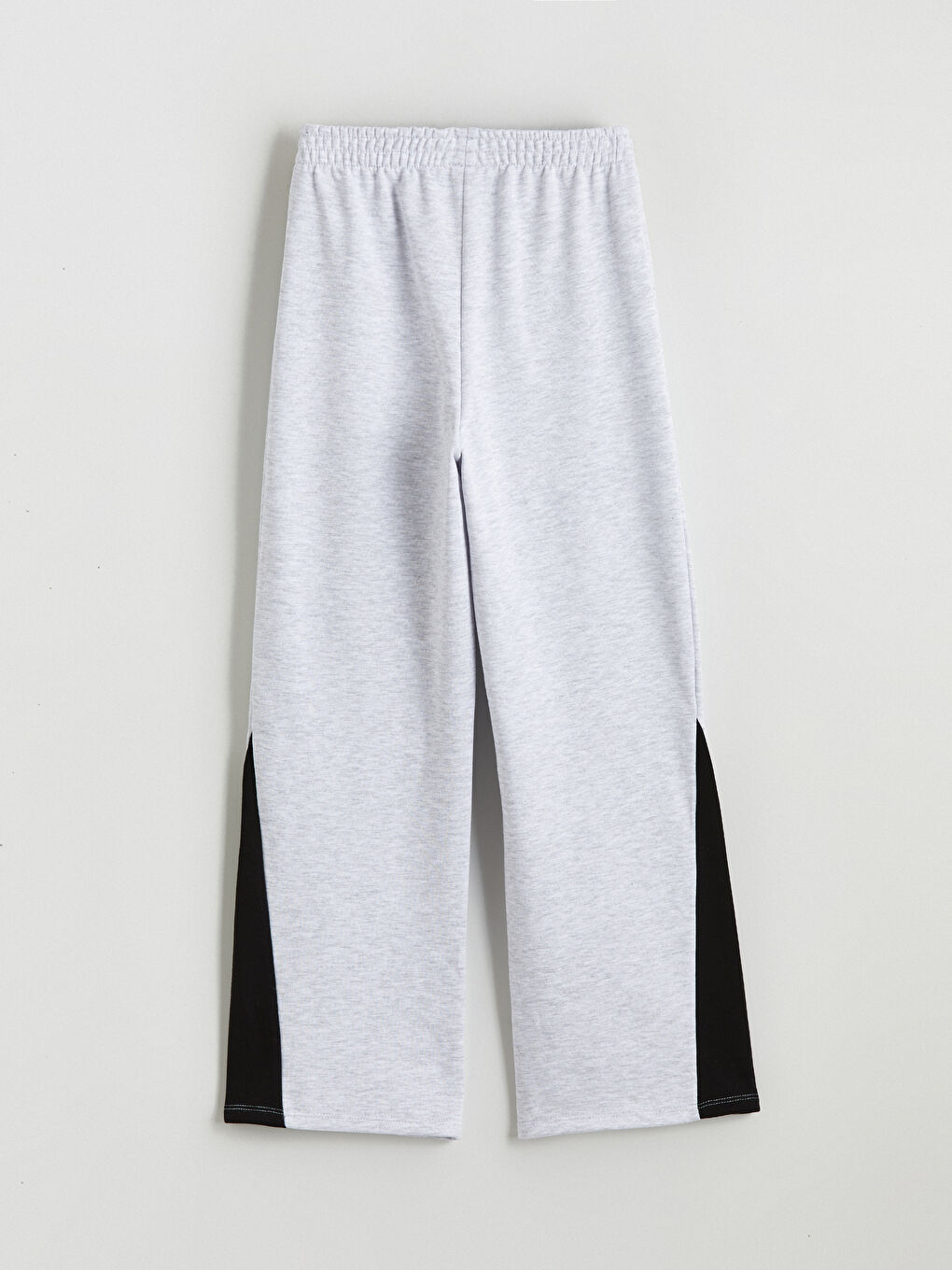 Gri Beli Lastikli Kız Çocuk Eşofman Alt-3