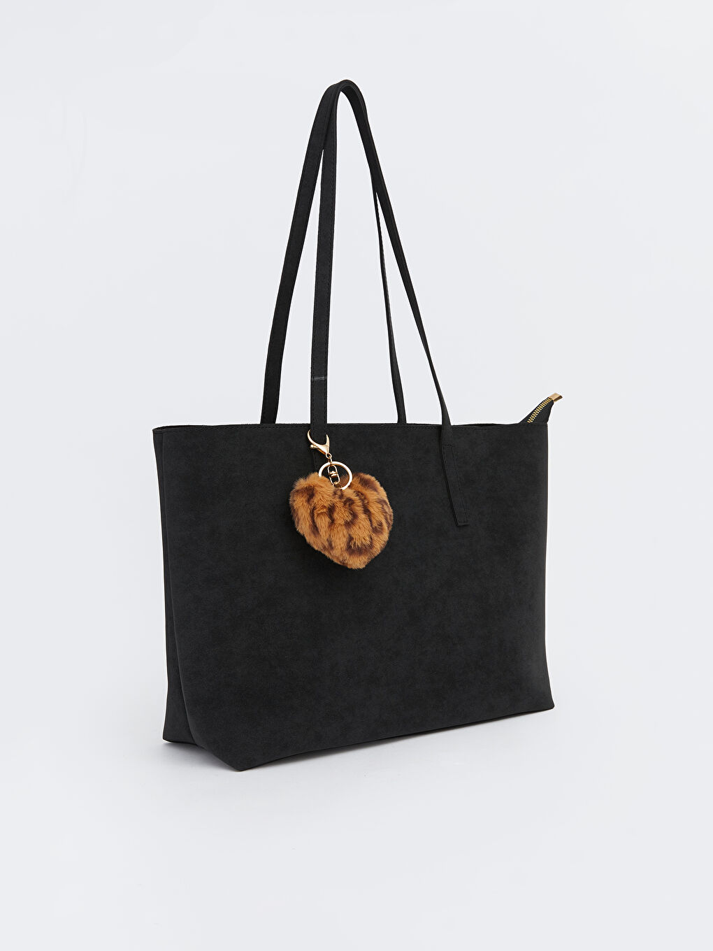 Antrasit Deri Görünümlü Kadın Omuz Çantası-1