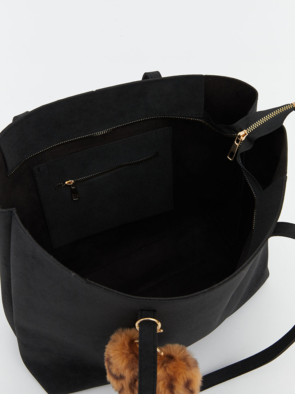 Kahverengi Deri Görünümlü Kadın Omuz Çantası-3