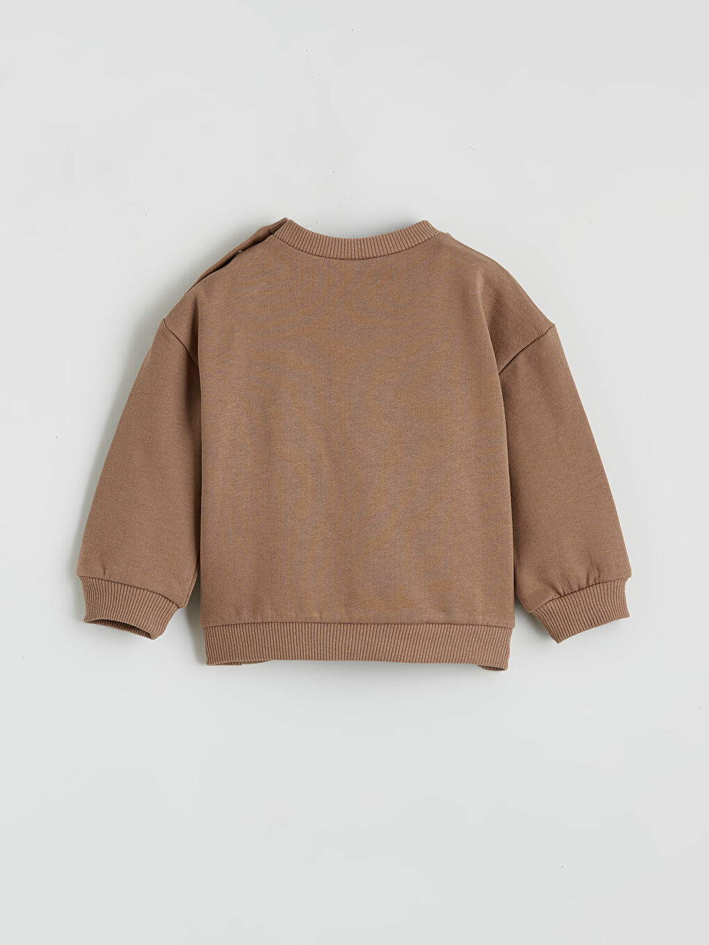 Kahverengi Ayıcık Nakışlı Erkek Bebek Sweatshirt ve Eşofman Altı-3