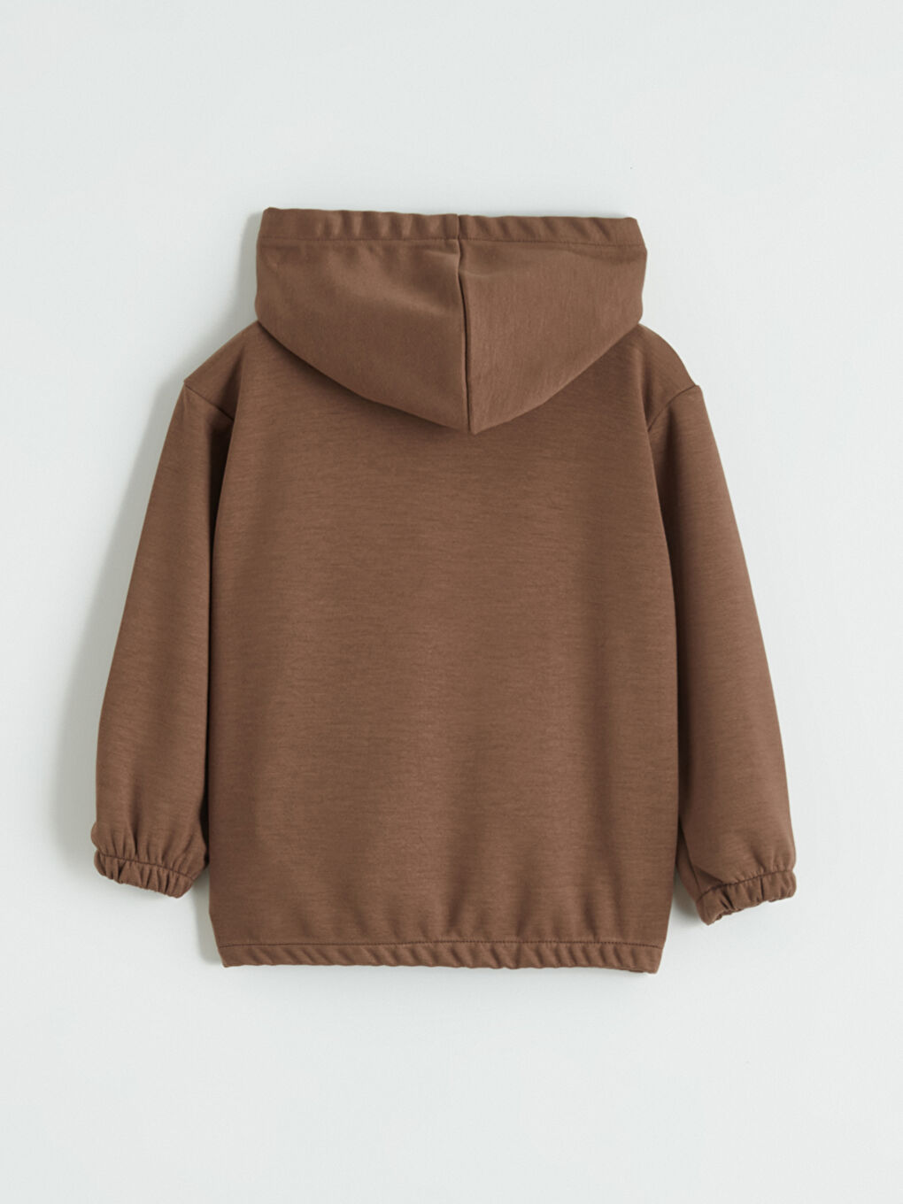 Kahverengi Kapüşonlu Erkek Bebek Eşofman Takımı-3