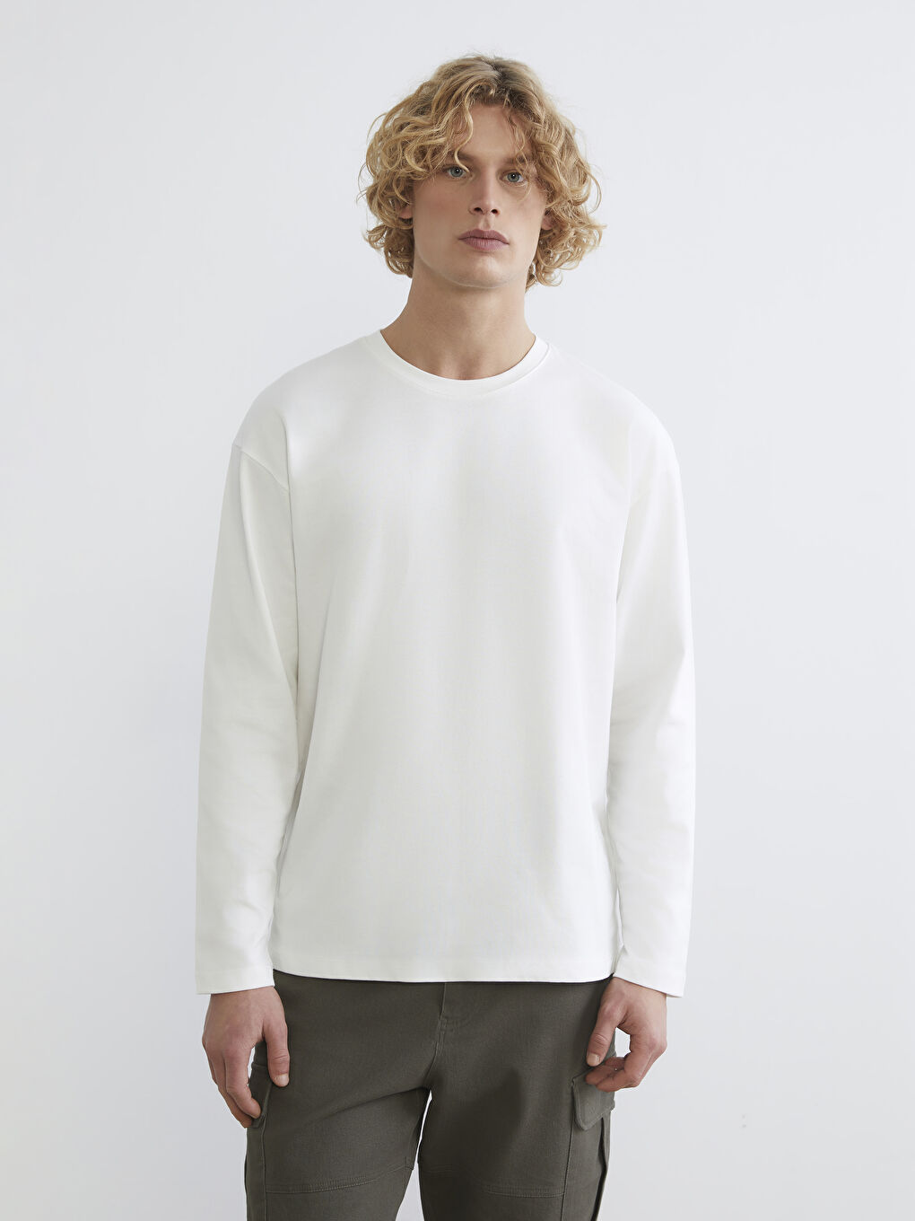 Crew Neck Long Sleeve Men's T-Shirt 2-Pack-1