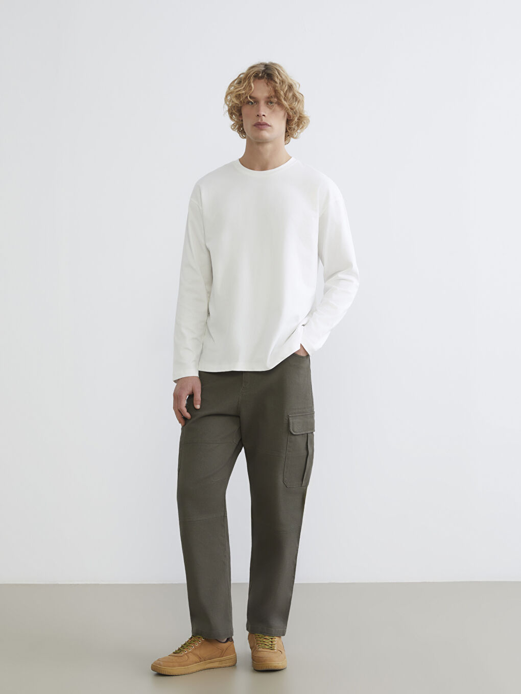 Crew Neck Long Sleeve Men's T-Shirt 2-Pack-3