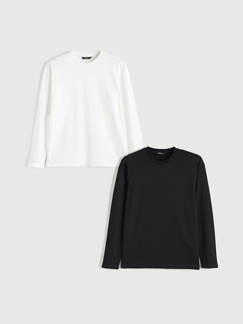 Crew Neck Long Sleeve Men's T-Shirt 2-Pack-8