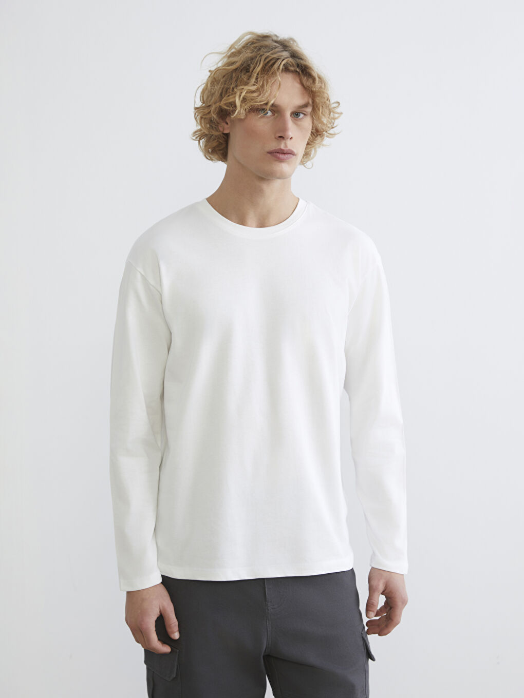 Crew Neck Knitted Men's T-Shirt 3-packs-3