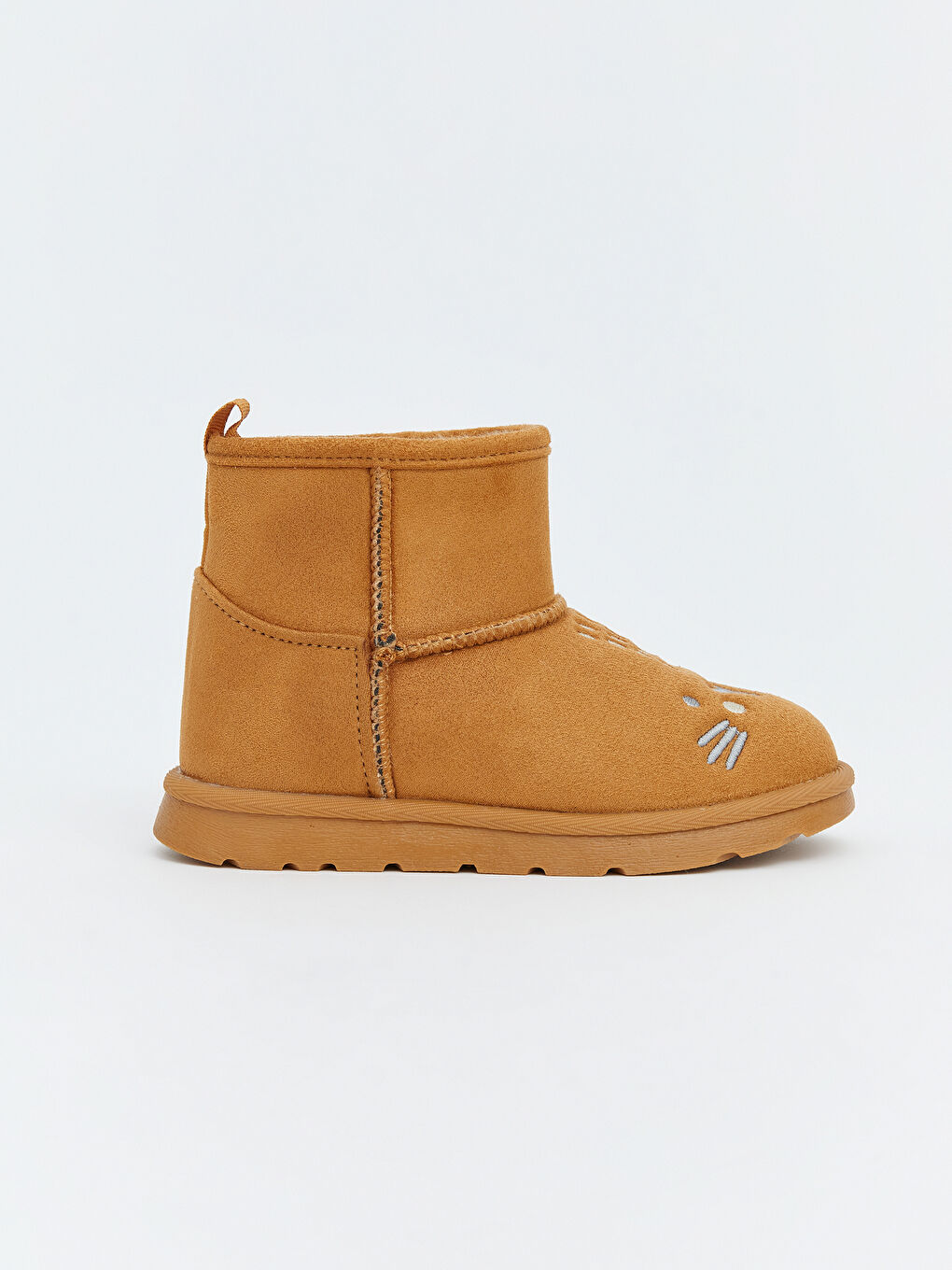 Bej Süet Görünümlü Kız Bebek Bot-1