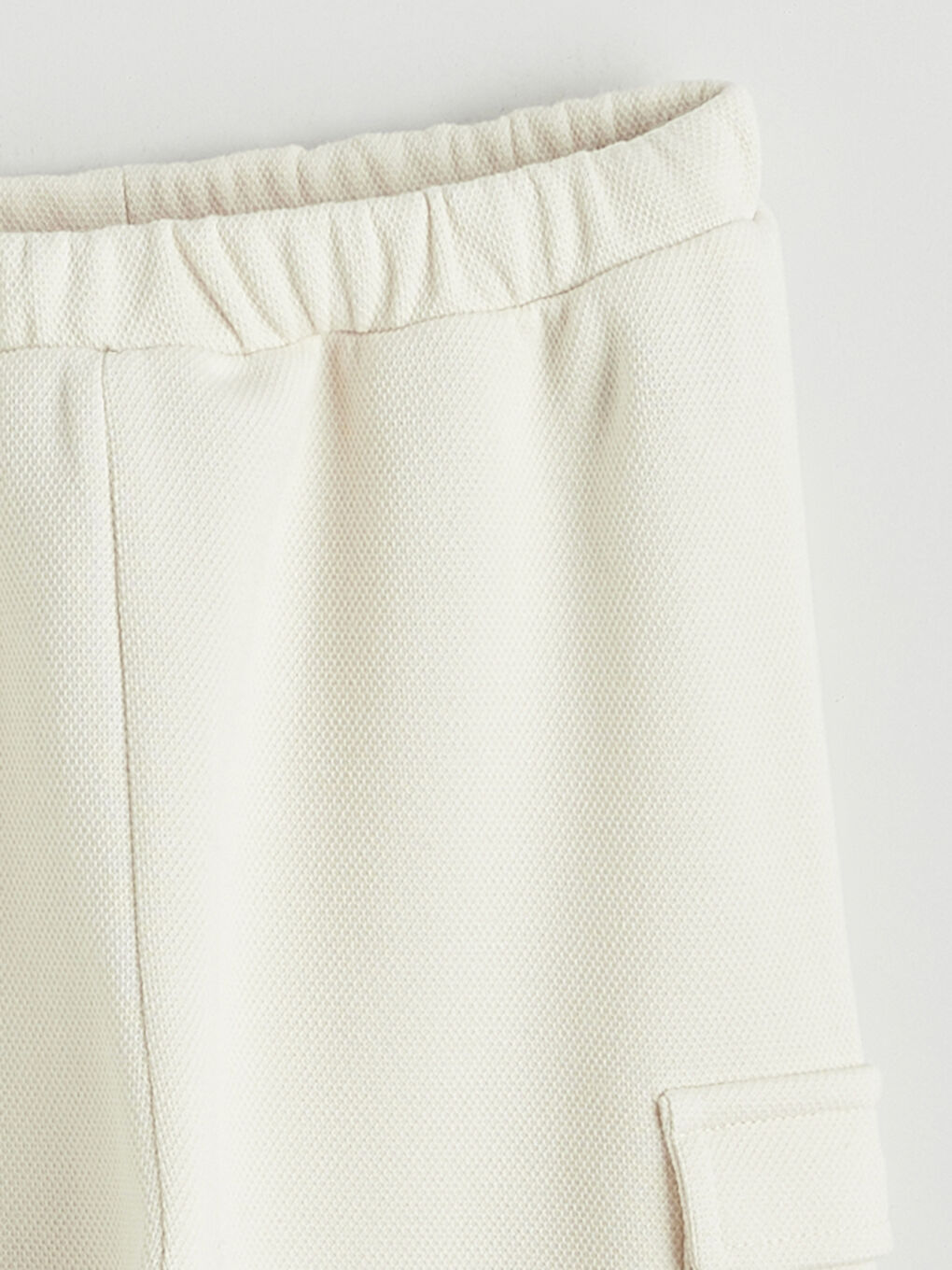 Bej Beli Lastikli Basic Erkek Bebek Eşofman Altı-1