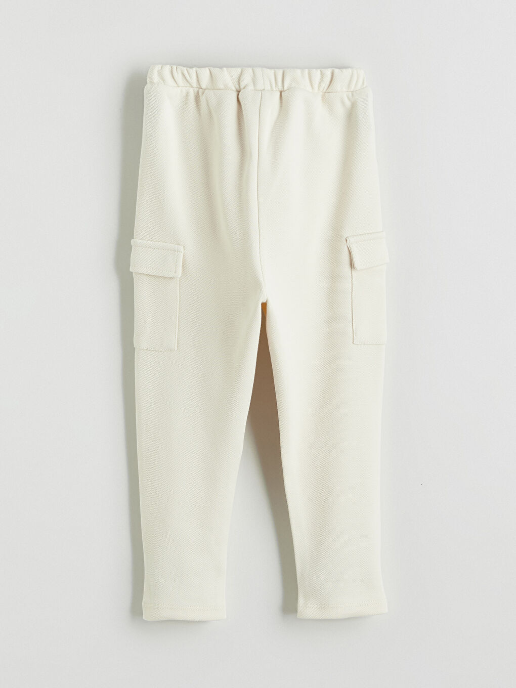 Bej Beli Lastikli Basic Erkek Bebek Eşofman Altı-2