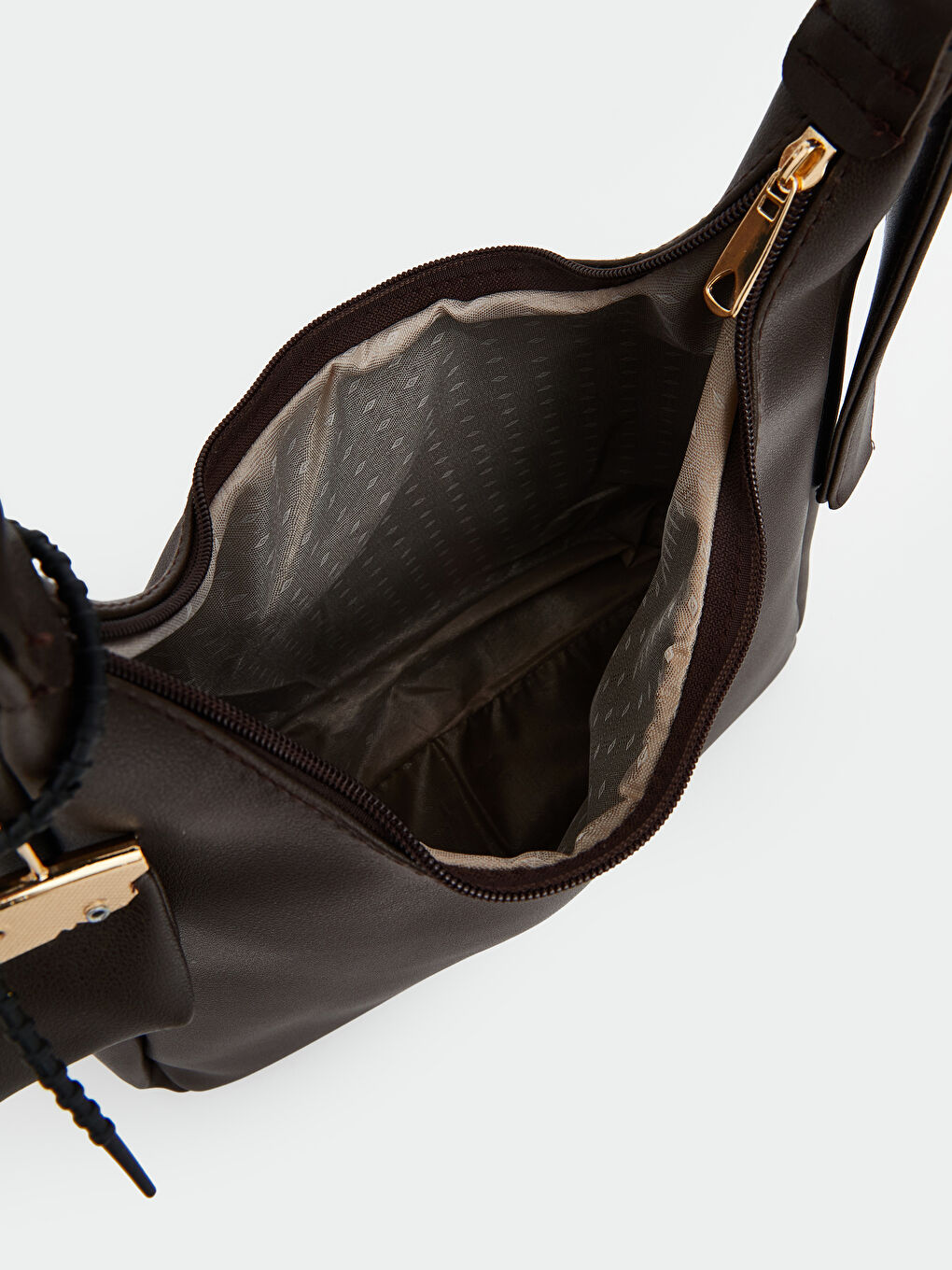 Kahverengi Deri Görünümlü Kaıdn Omuz Çantası-4