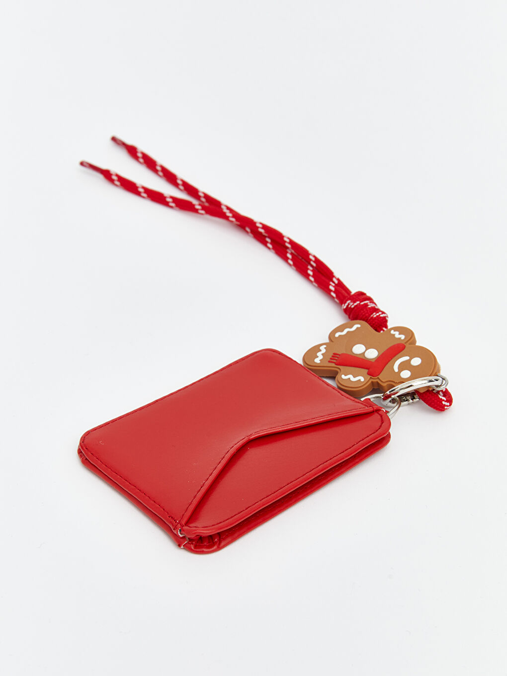 Kırmızı Askılı Deri Görünümlü Kadın Kartlık-1