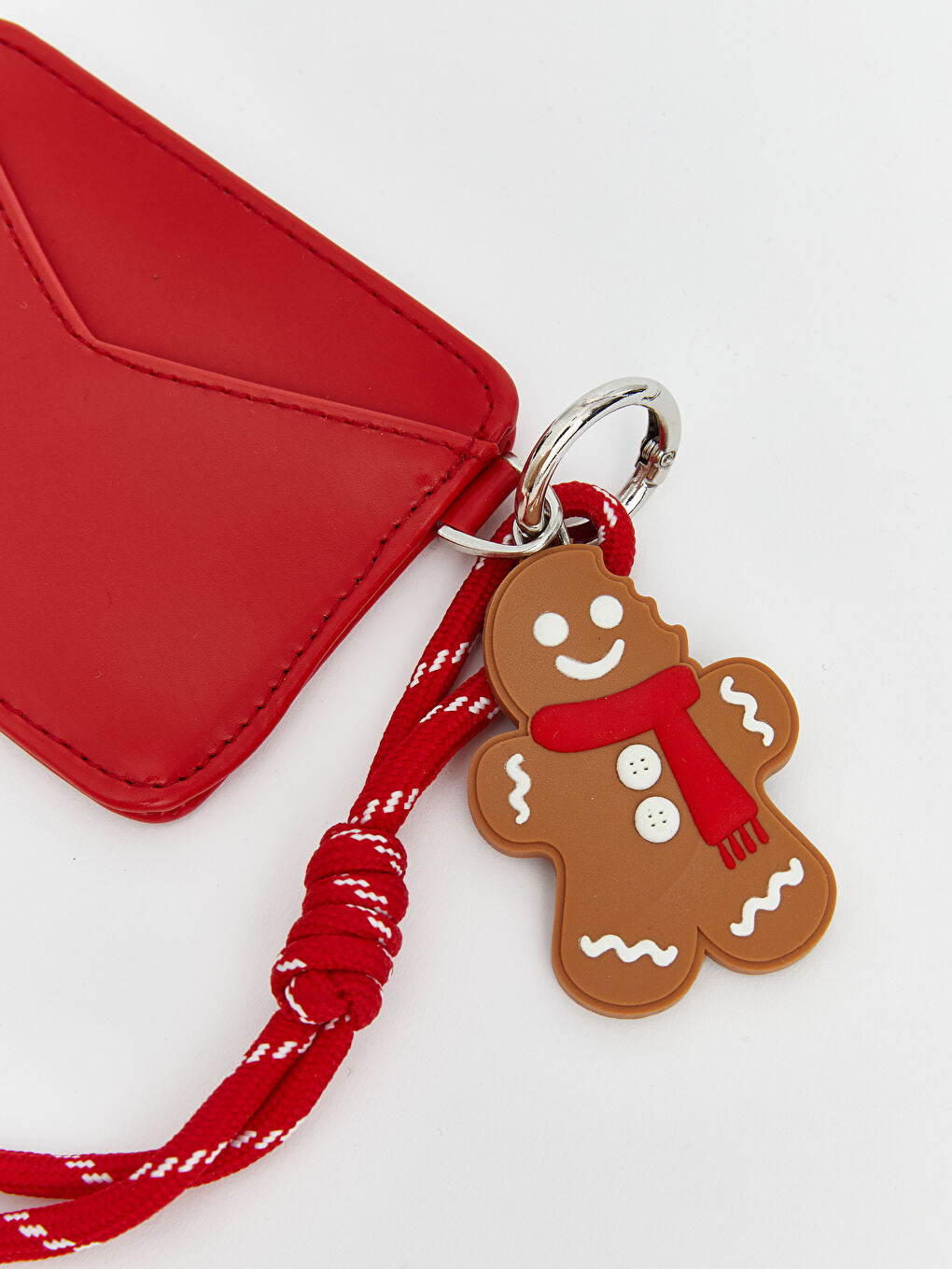 Kırmızı Askılı Deri Görünümlü Kadın Kartlık-2