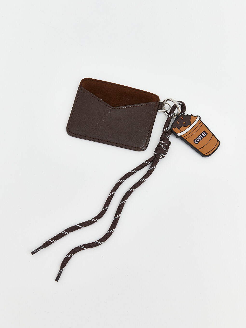 Kahverengi Askılı Deri Görünümlü Kadın Kartlık