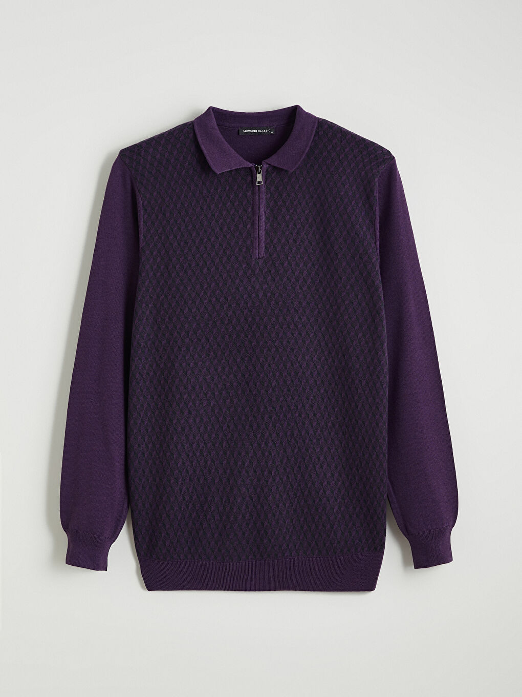 Mürdüm Polo Yaka Erkek Triko Kazak-4