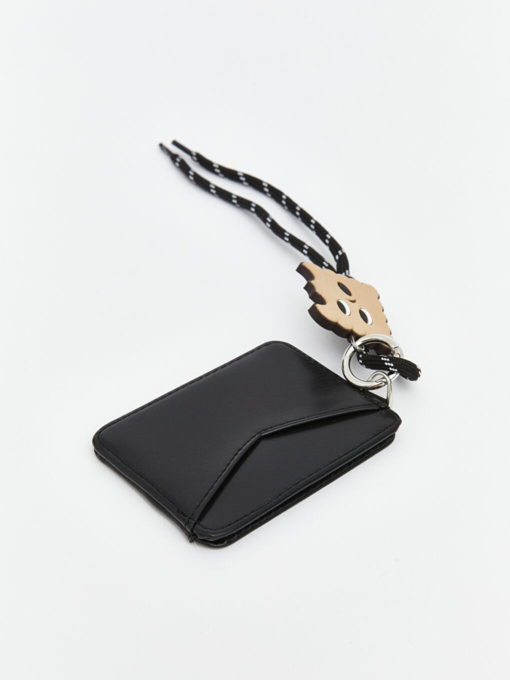 Siyah Askılı Deri Görünümlü Kadın Kartlık-1