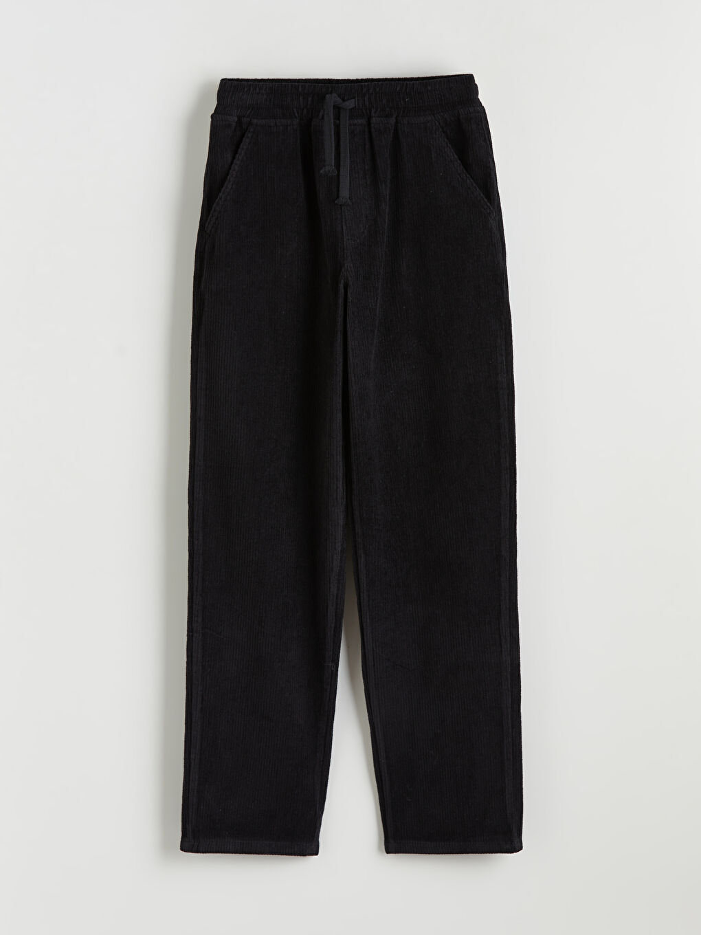 Bej Beli Lastikli Kadife Erkek Çocuk Pantolon