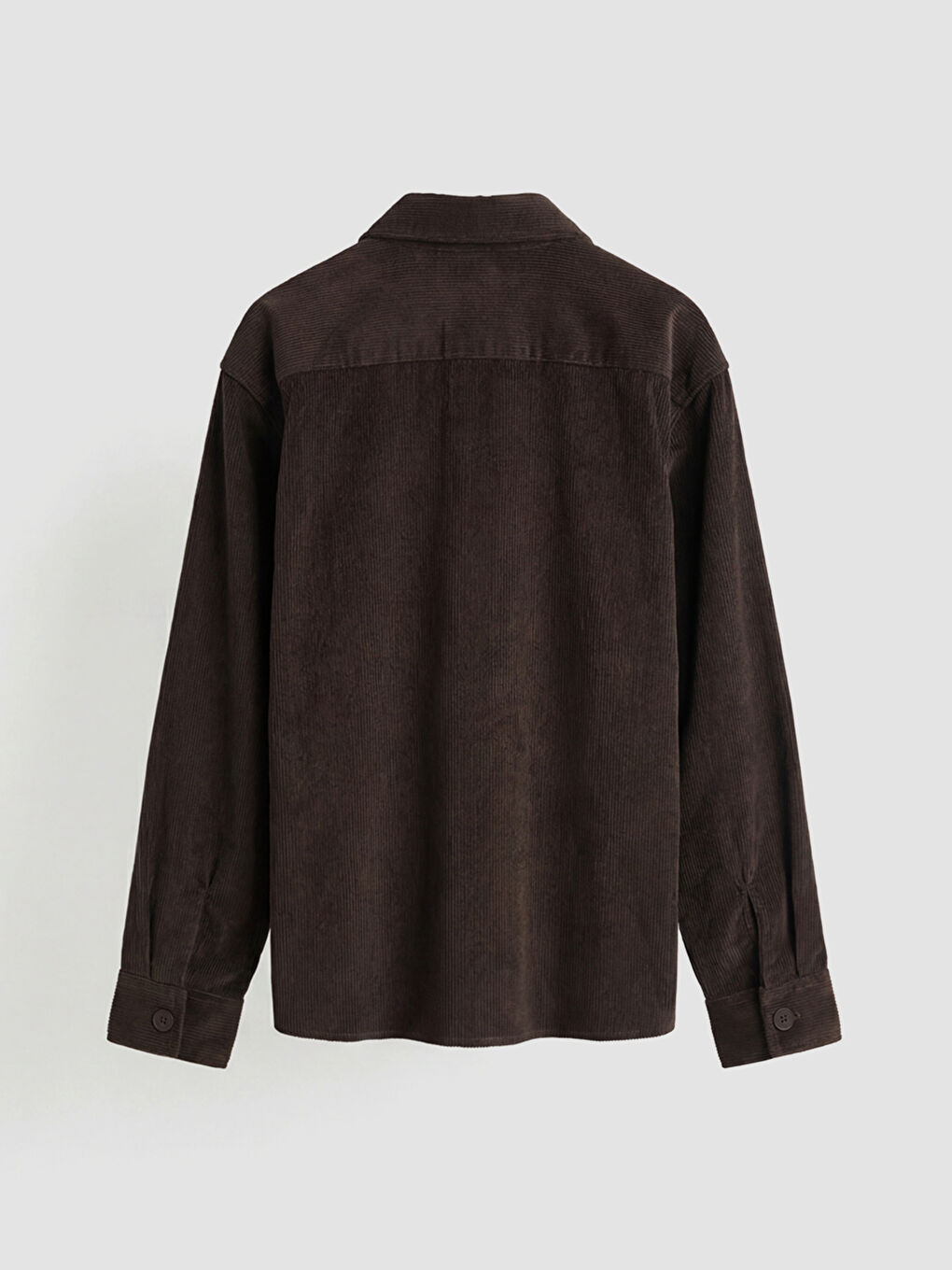 Kahverengi Kadife Erkek Çocuk Gömlek-1