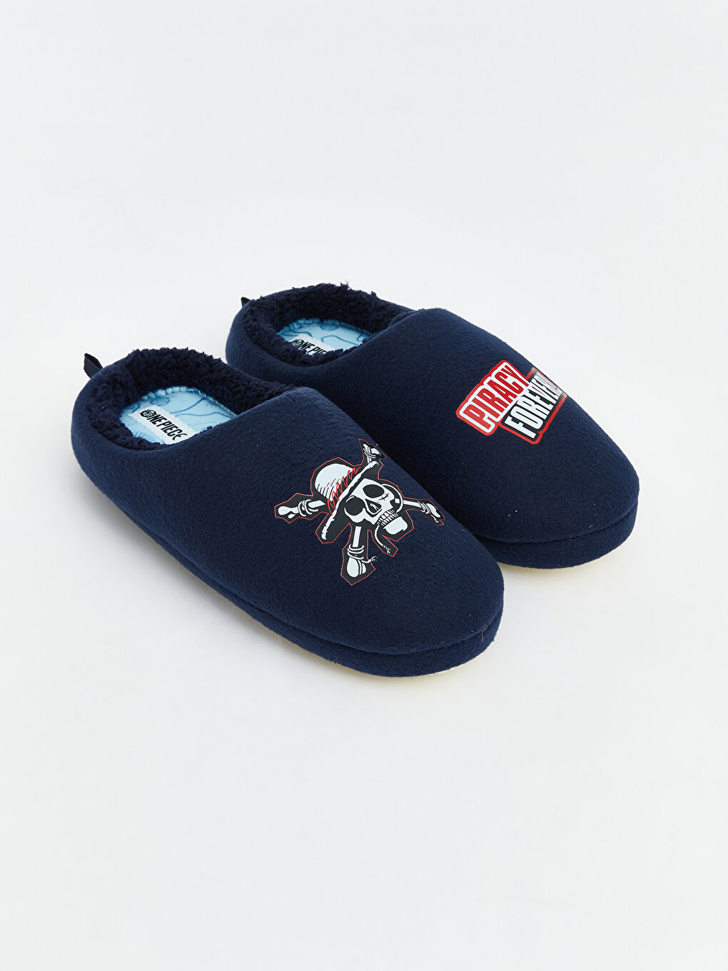 Lacivert One Piece Baskılı Erkek Çocuk Panduf