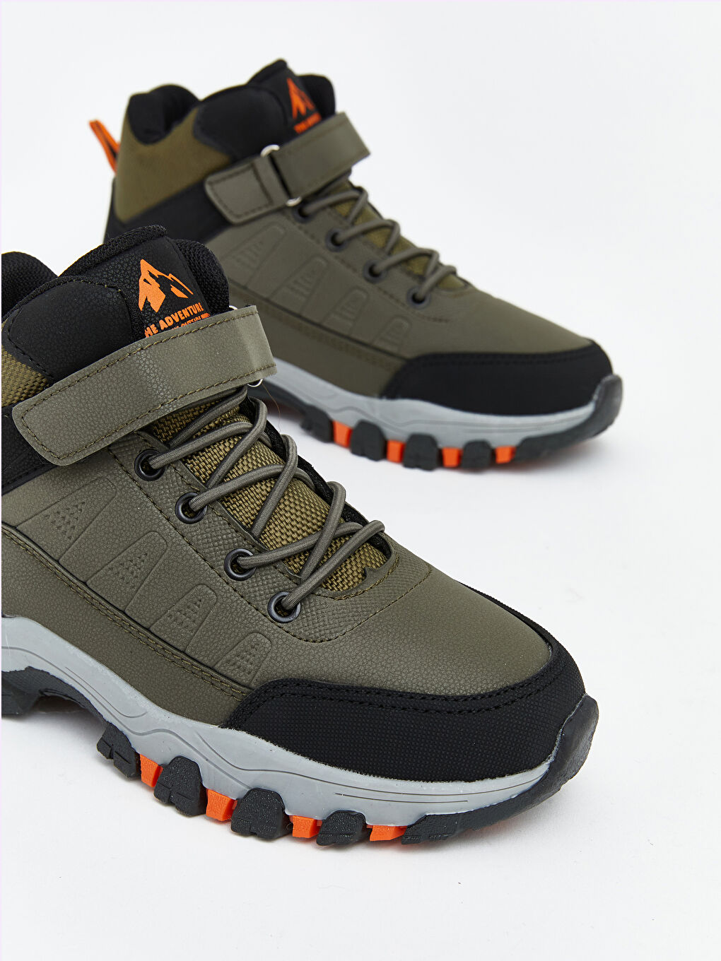 Haki Bağcık Ve Cırt Cırtlı Erkek Çocuk Bot-2