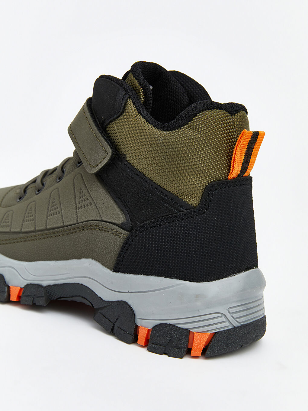 Haki Bağcık Ve Cırt Cırtlı Erkek Çocuk Bot-4