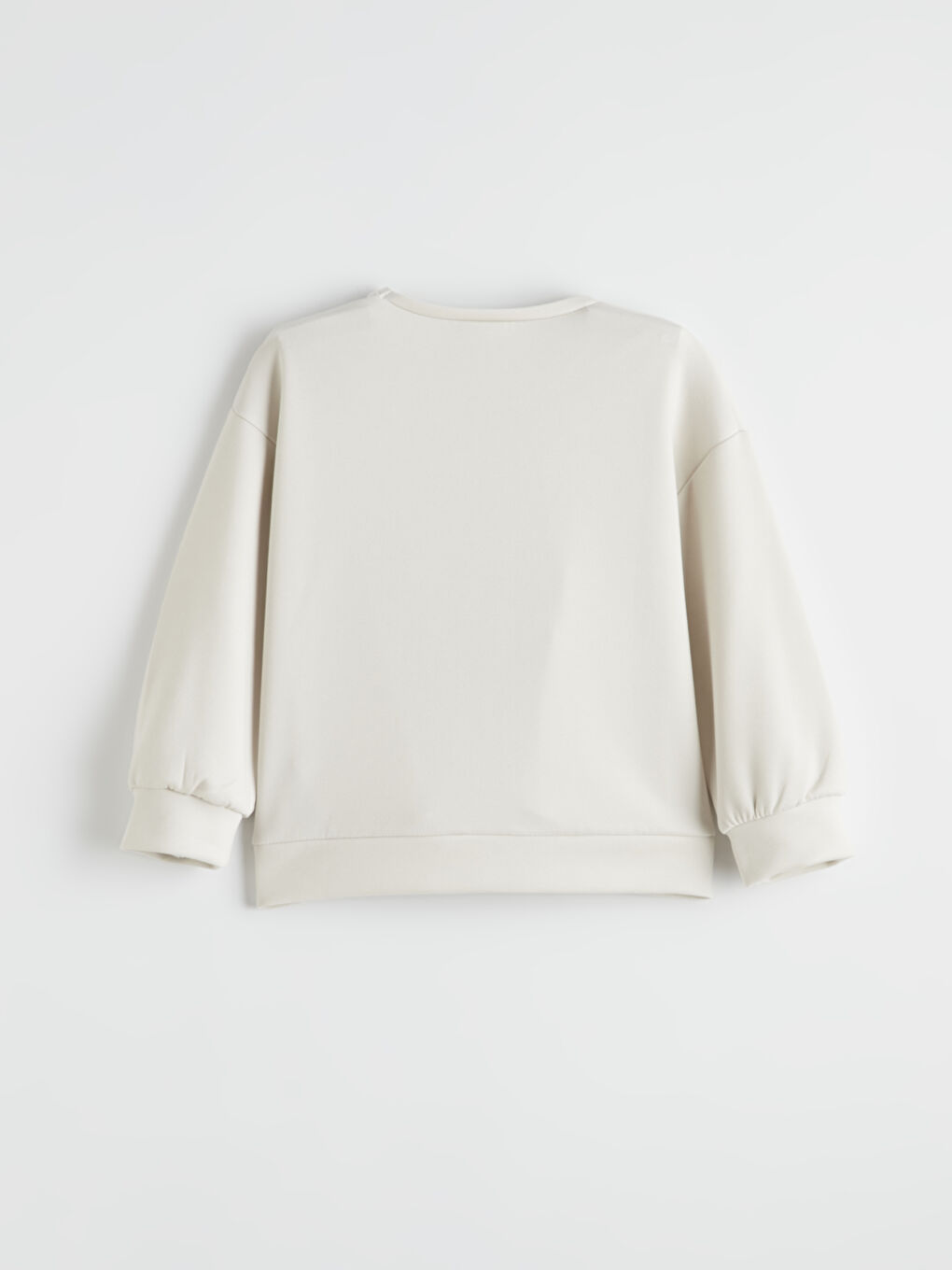 Bej Stitch Baskılı Kız Çocuk Sweatshirt ve Eşofman Alt-3