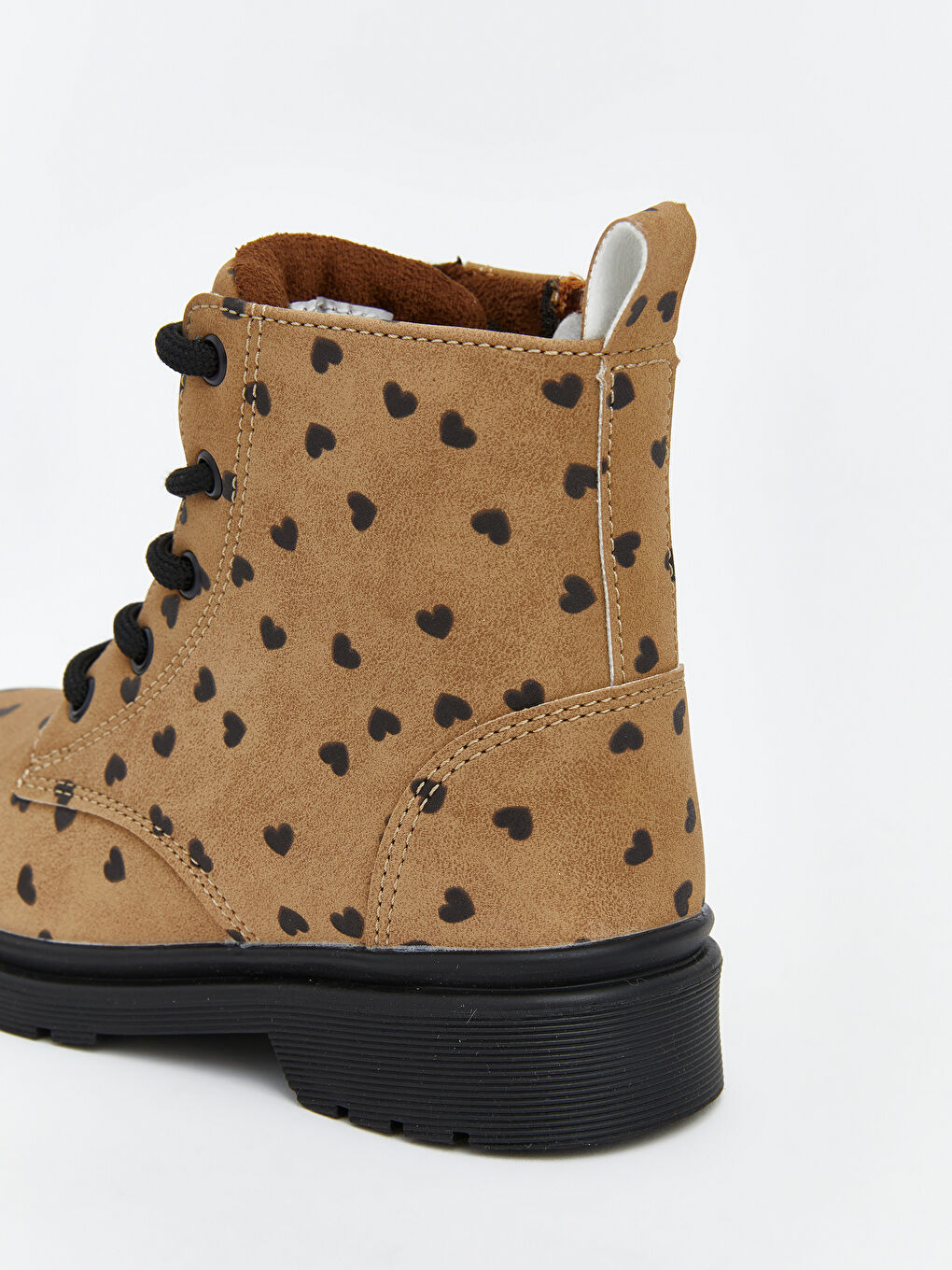 Bej Süet Görünümlü Kız Bebek Bot-5