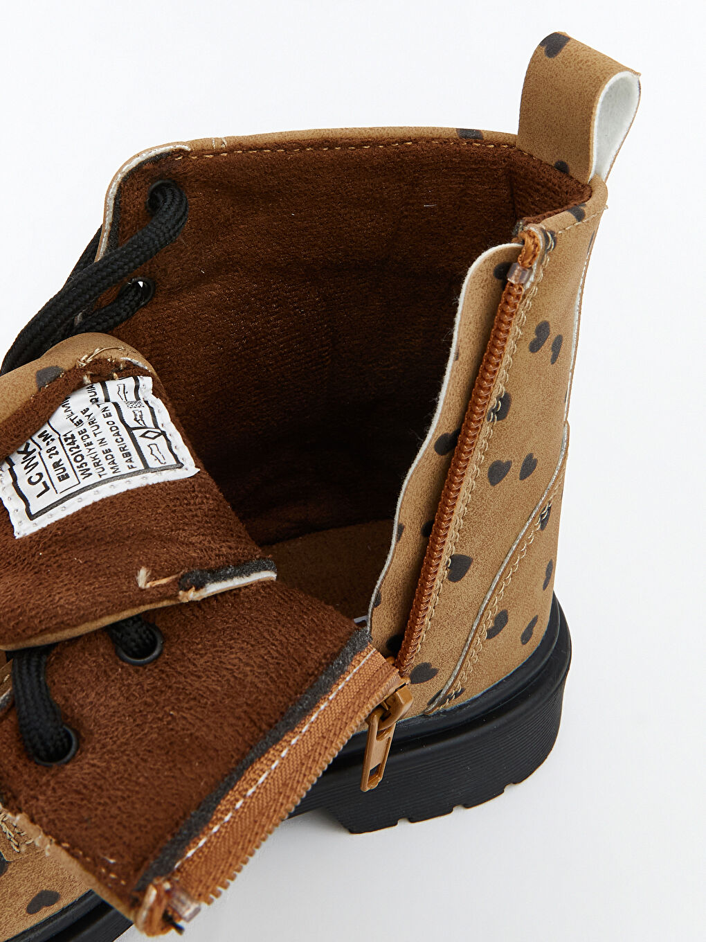 Bej Süet Görünümlü Kız Bebek Bot-6