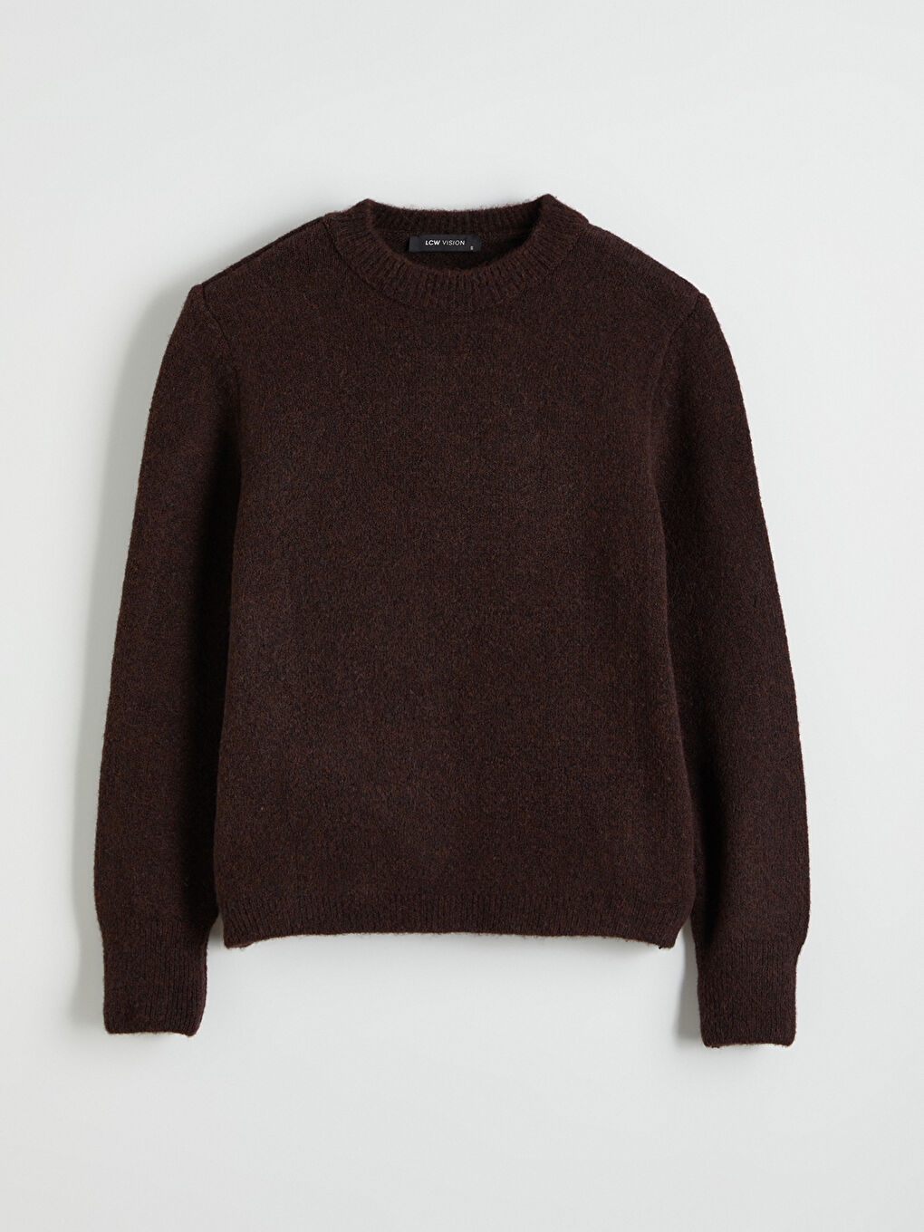 Kahverengi Bisiklet Yaka Kadın Triko Kazak	-8