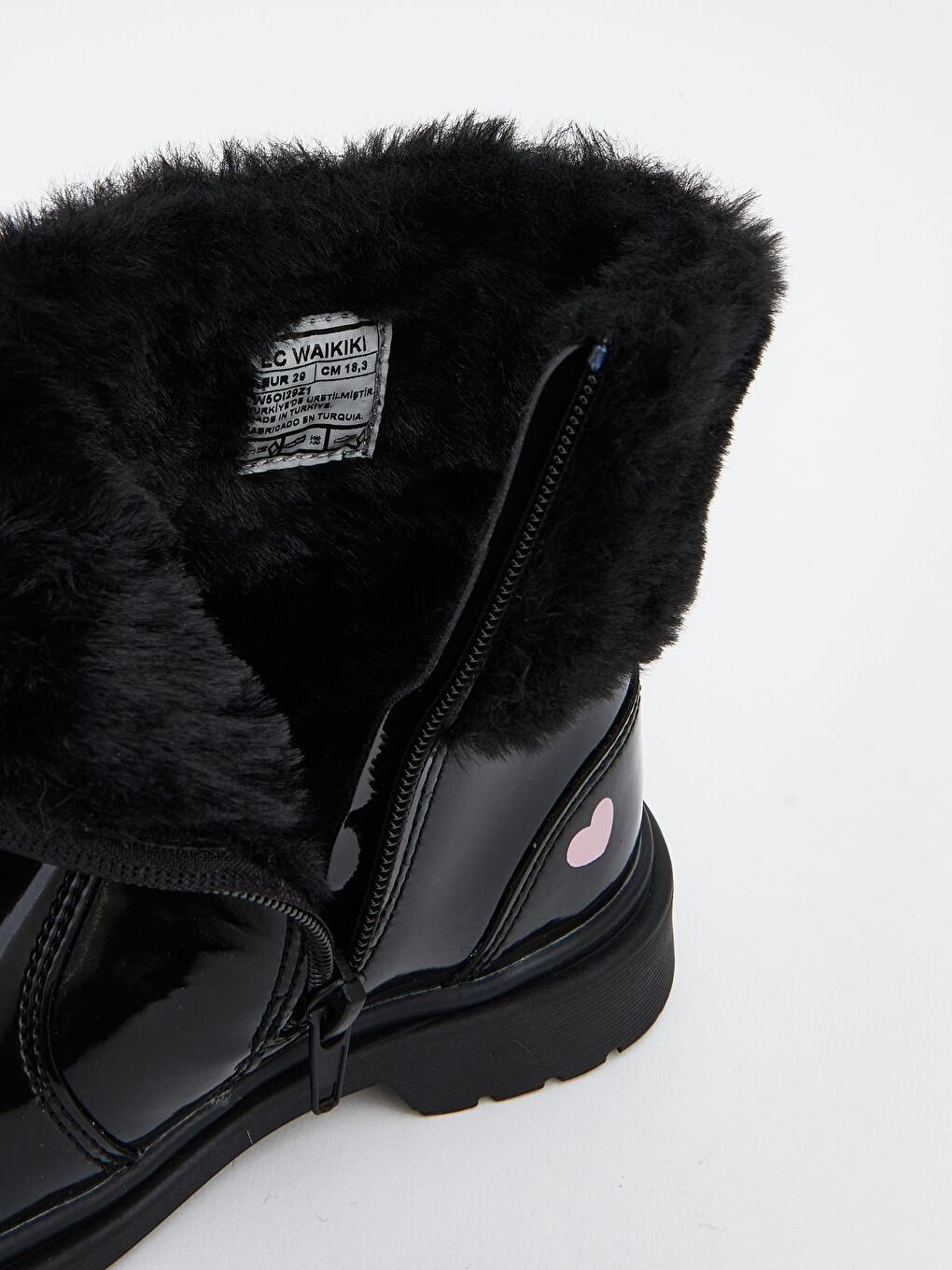 Siyah Hello Kitty Baskılı Kız Bebek Bot-5