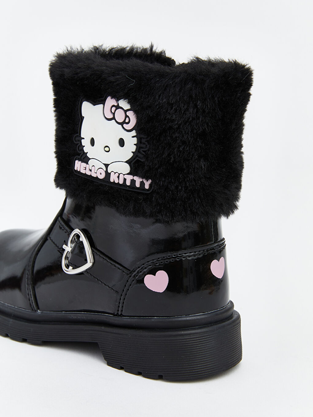 Siyah Hello Kitty Baskılı Kız Bebek Bot-6