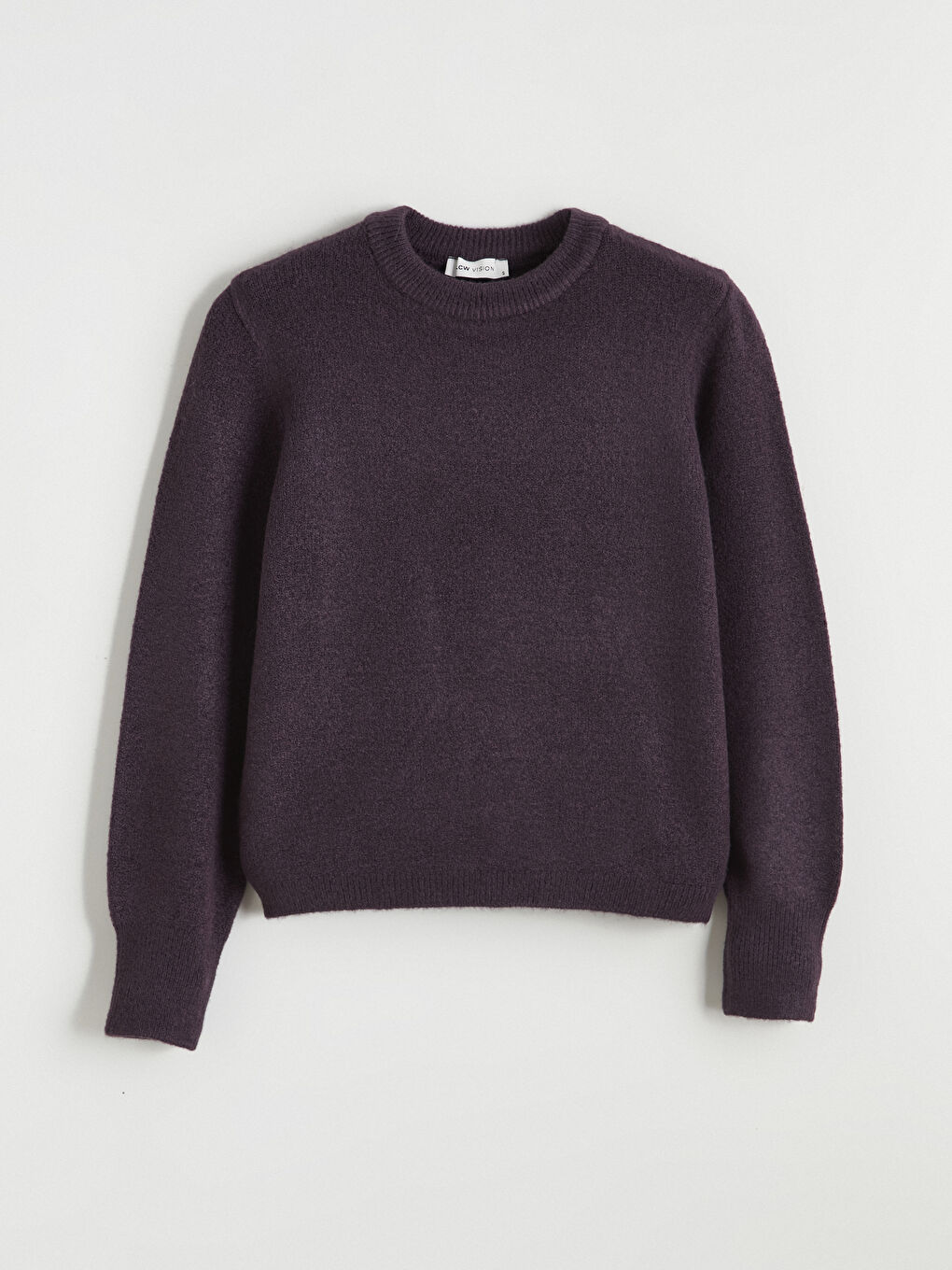 Mürdüm Bisiklet Yaka Kadın Triko Kazak-4