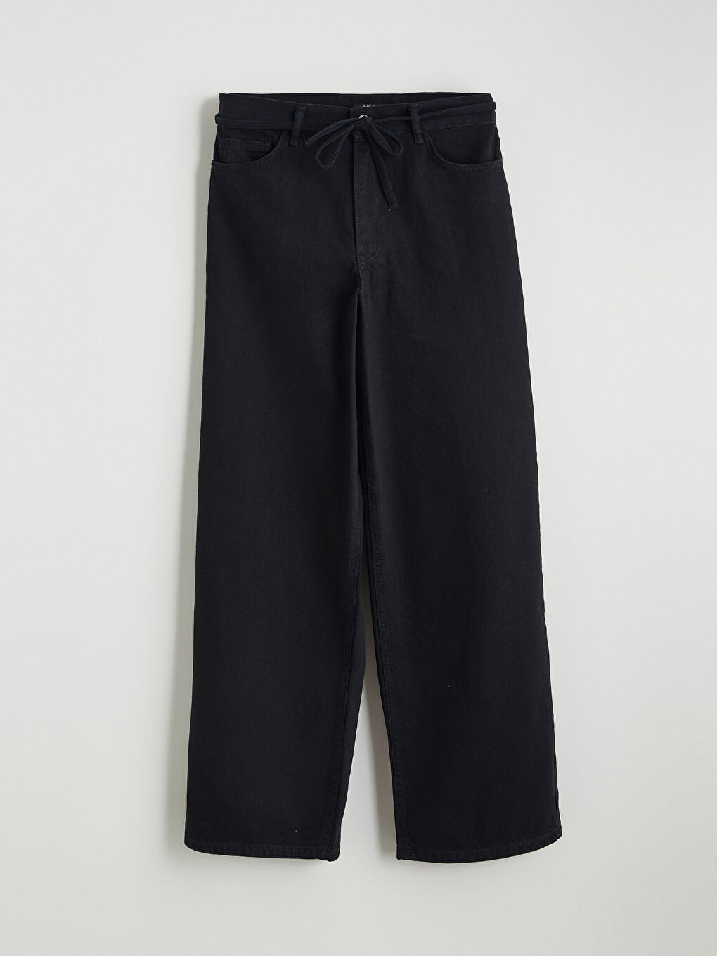 Siyah Baggy Fit Kadın Jean Pantolon-4