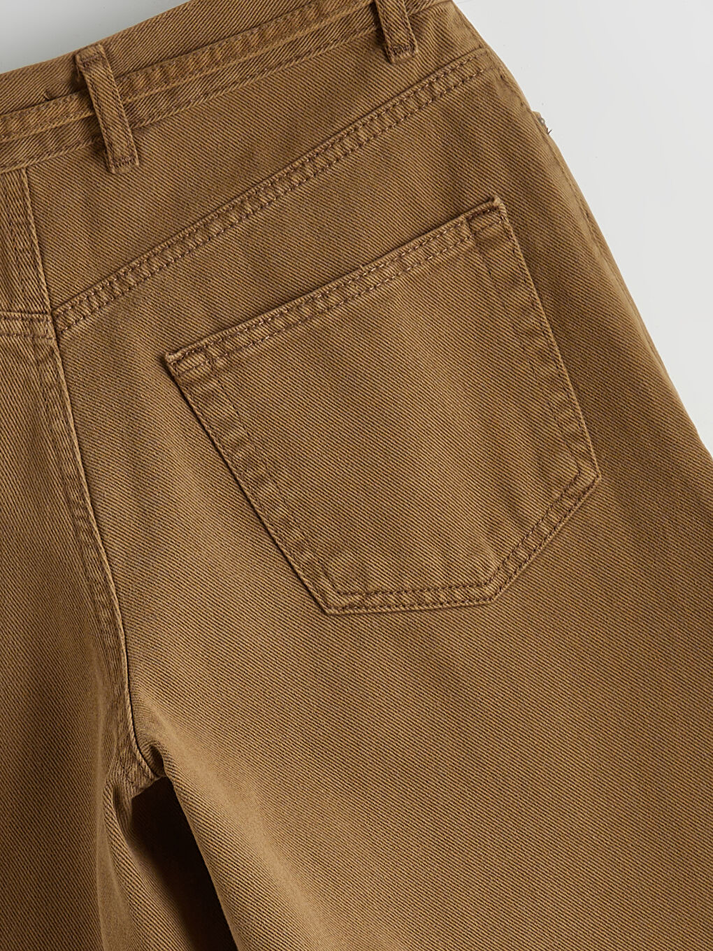 Kahverengi Baggy Fit Kadın Jean Pantolon-5