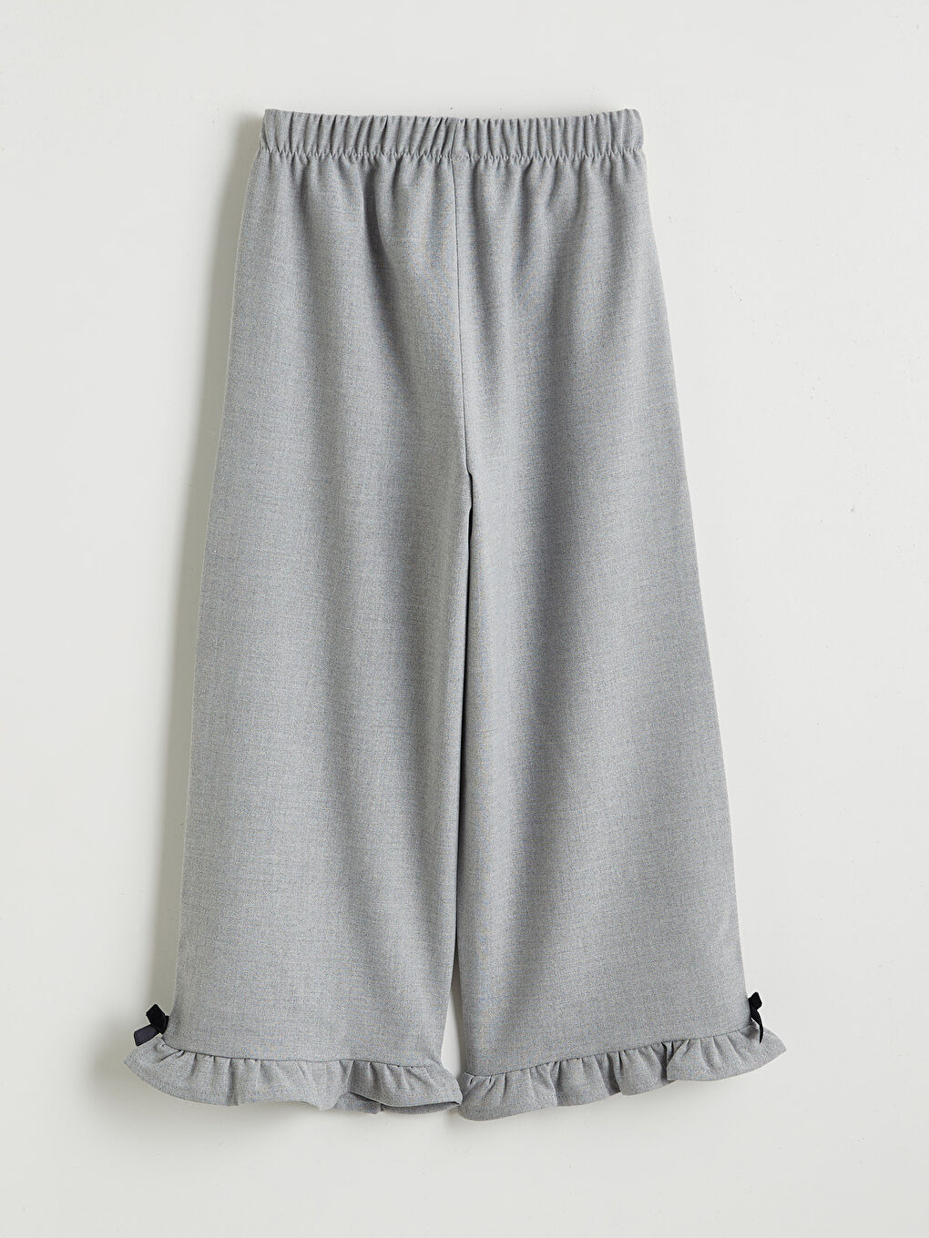 Ekru Fiyonk Detaylı Kız Çocuk Gömlek ve Pantolon-4