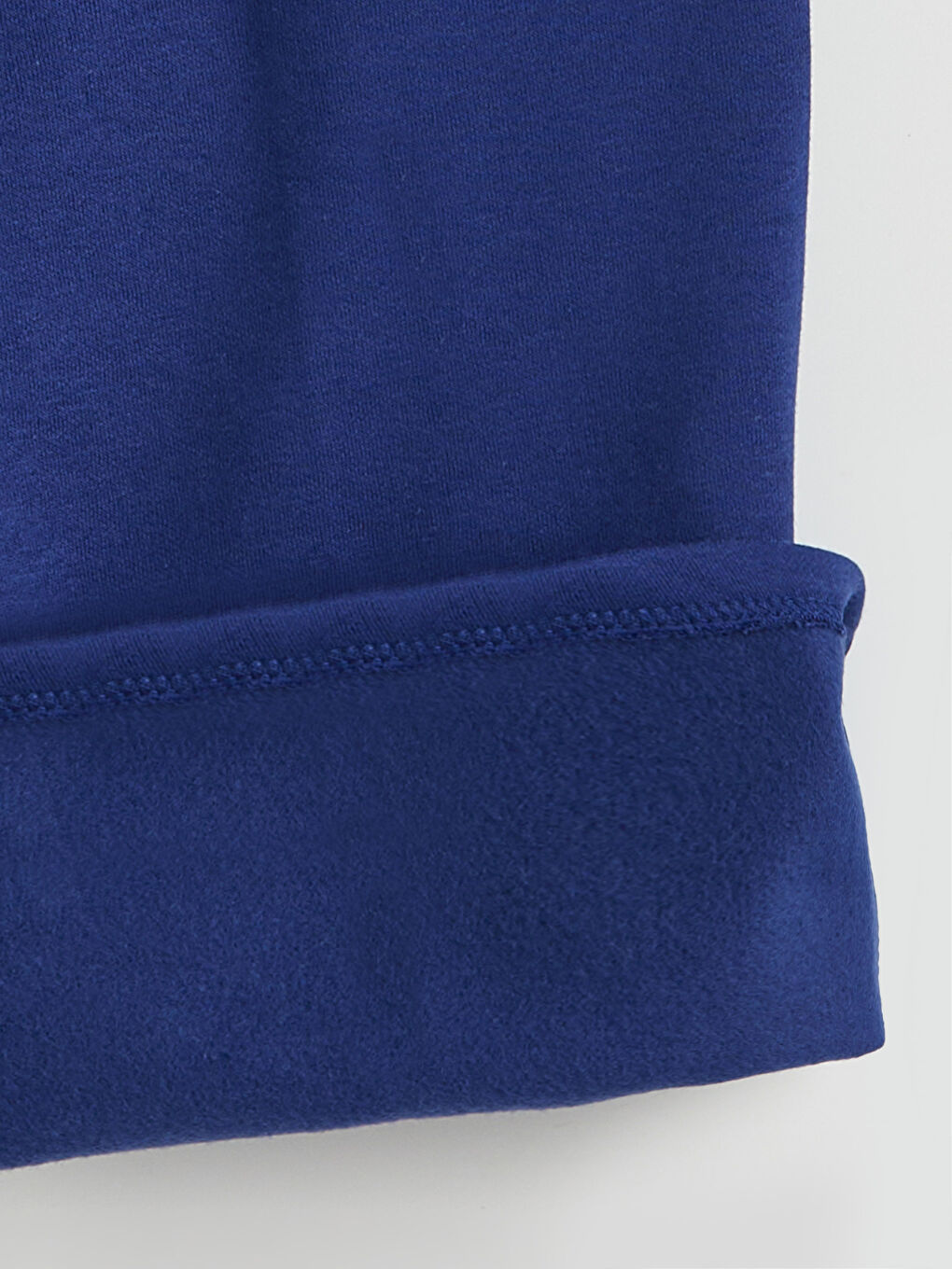 Lacivert Önü Dikiş Detaylı Geniş Paça Kız Çocuk Eşofman Altı-2