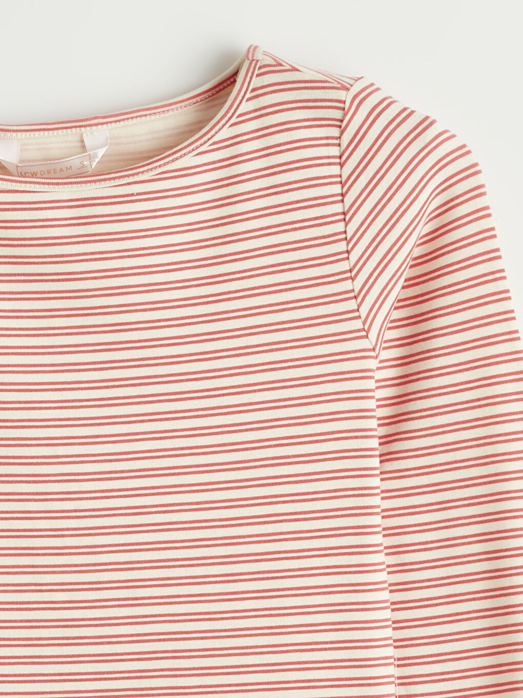 Kırmızı Bisiklet Yaka Çizgili Kadın Pijama Takımı-2