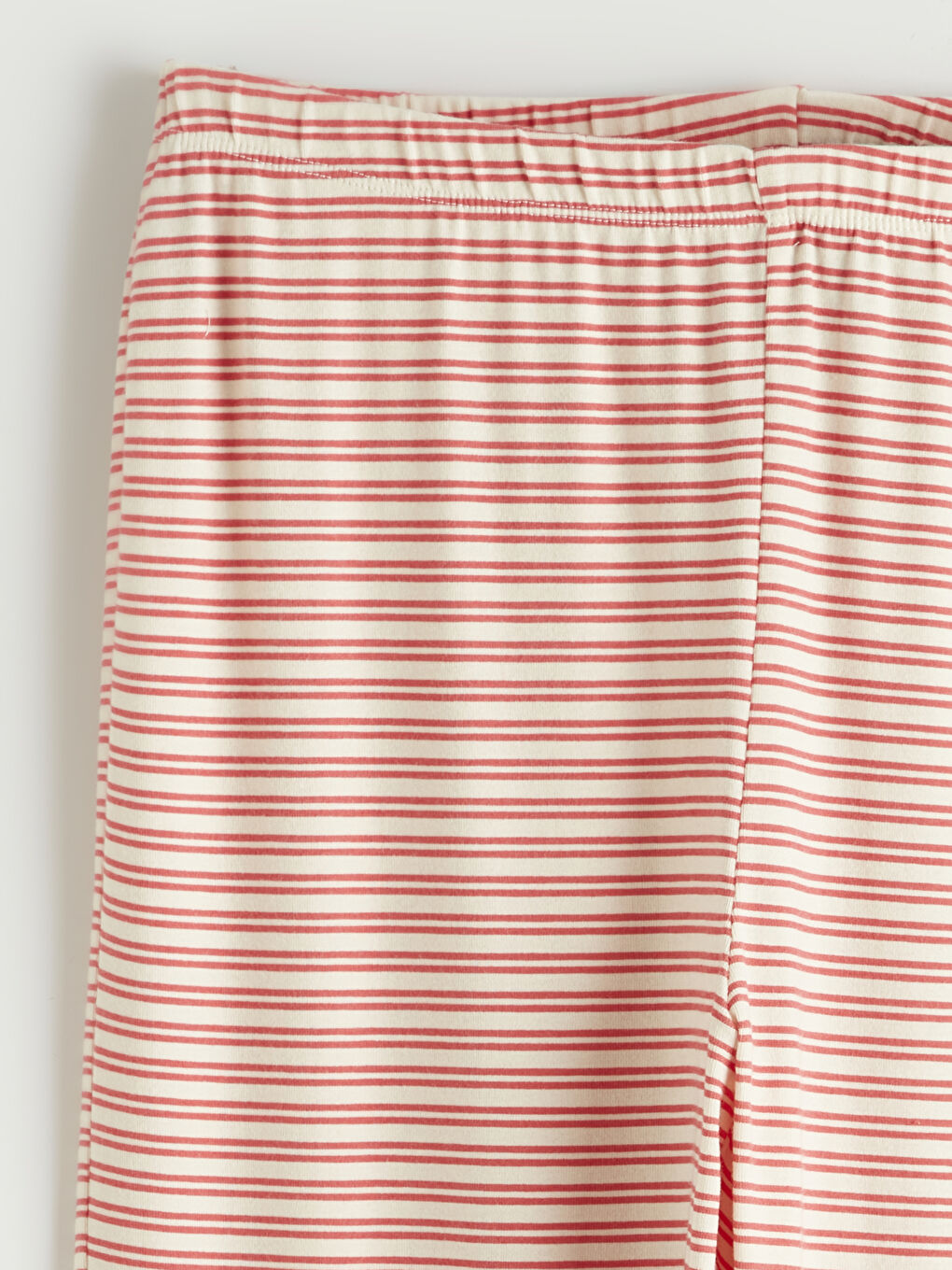 Kırmızı Bisiklet Yaka Çizgili Kadın Pijama Takımı-4