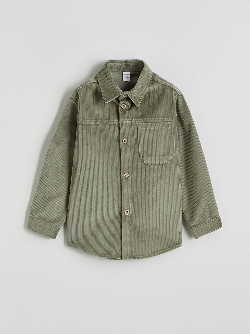 Yeşil Kadife Erkek Çocuk Gömlek ve Pantolon-1