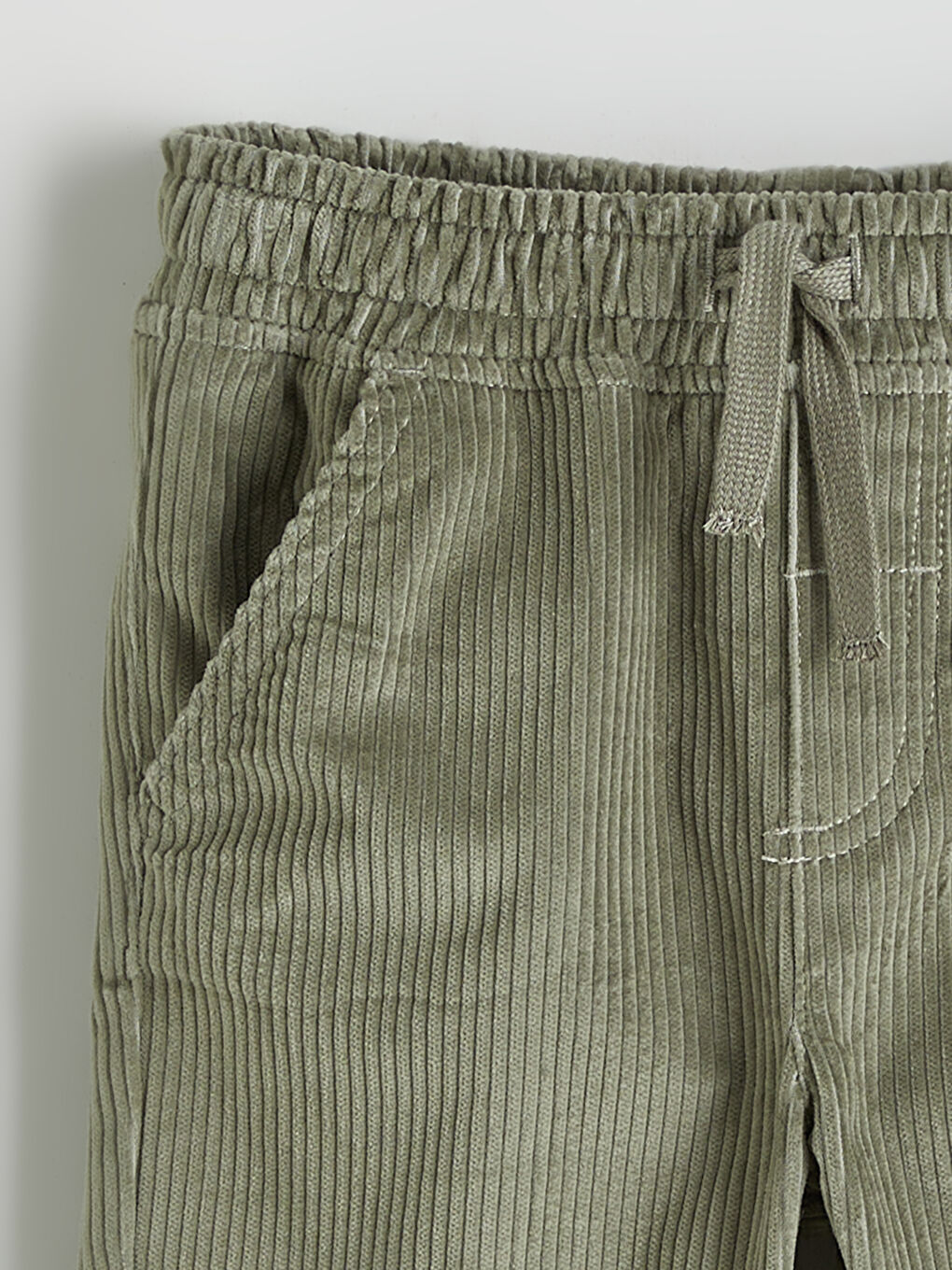 Yeşil Kadife Erkek Çocuk Gömlek ve Pantolon-5