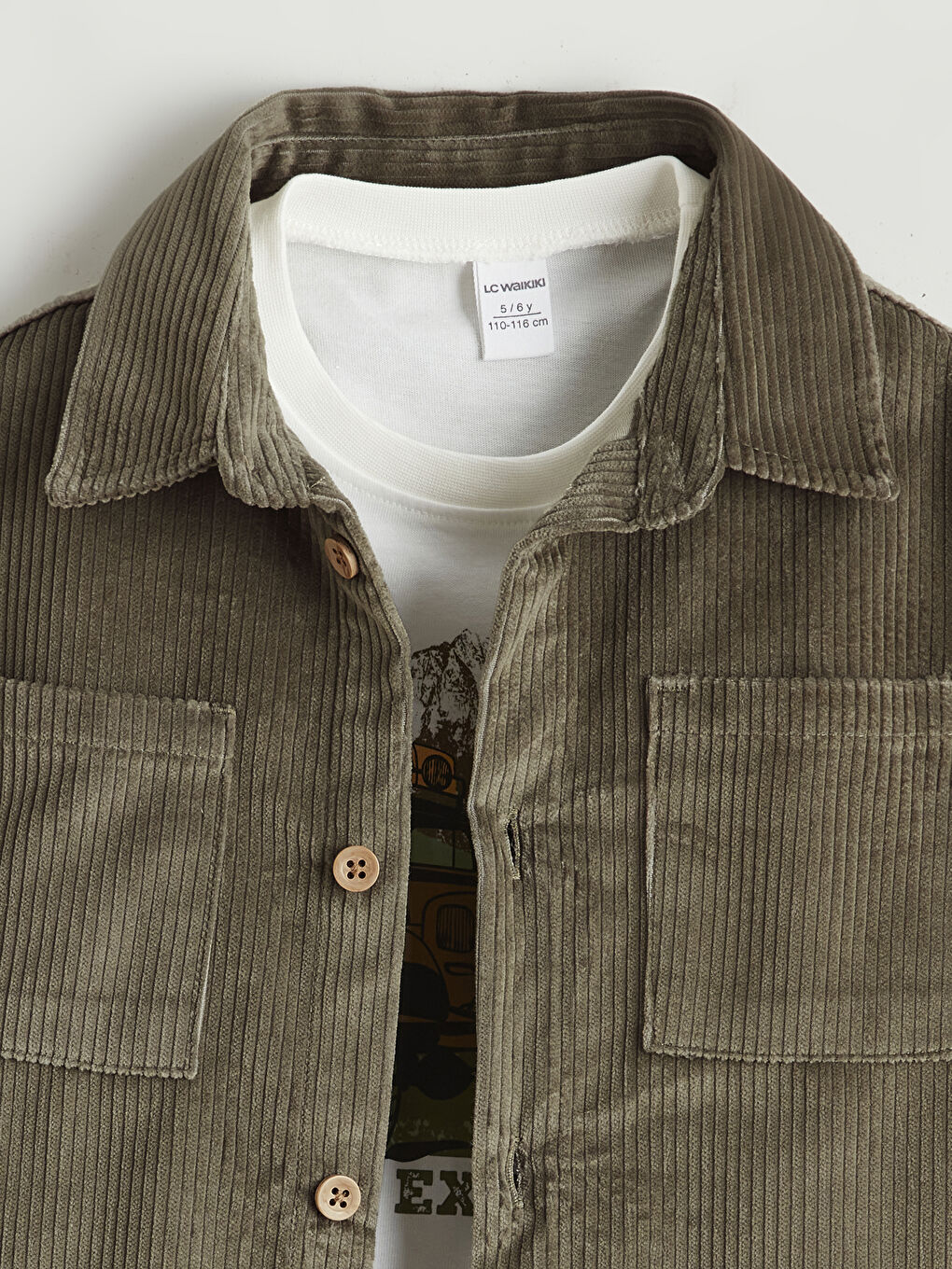 Yeşil Erkek Çocuk Gömlek ve Tişört-1